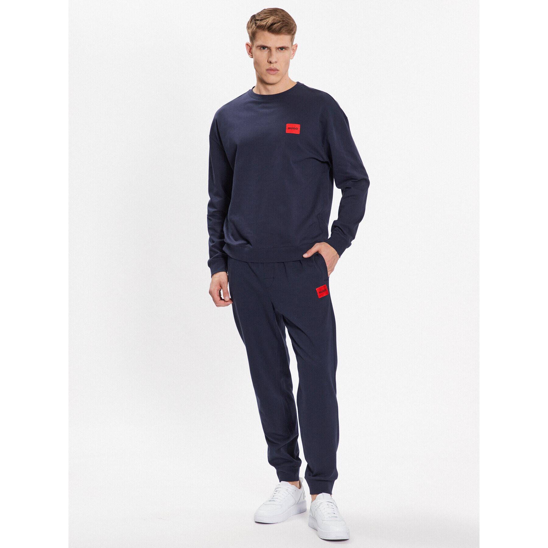 Hugo Bluză 50490291 Bleumarin Relaxed Fit - Pled.ro