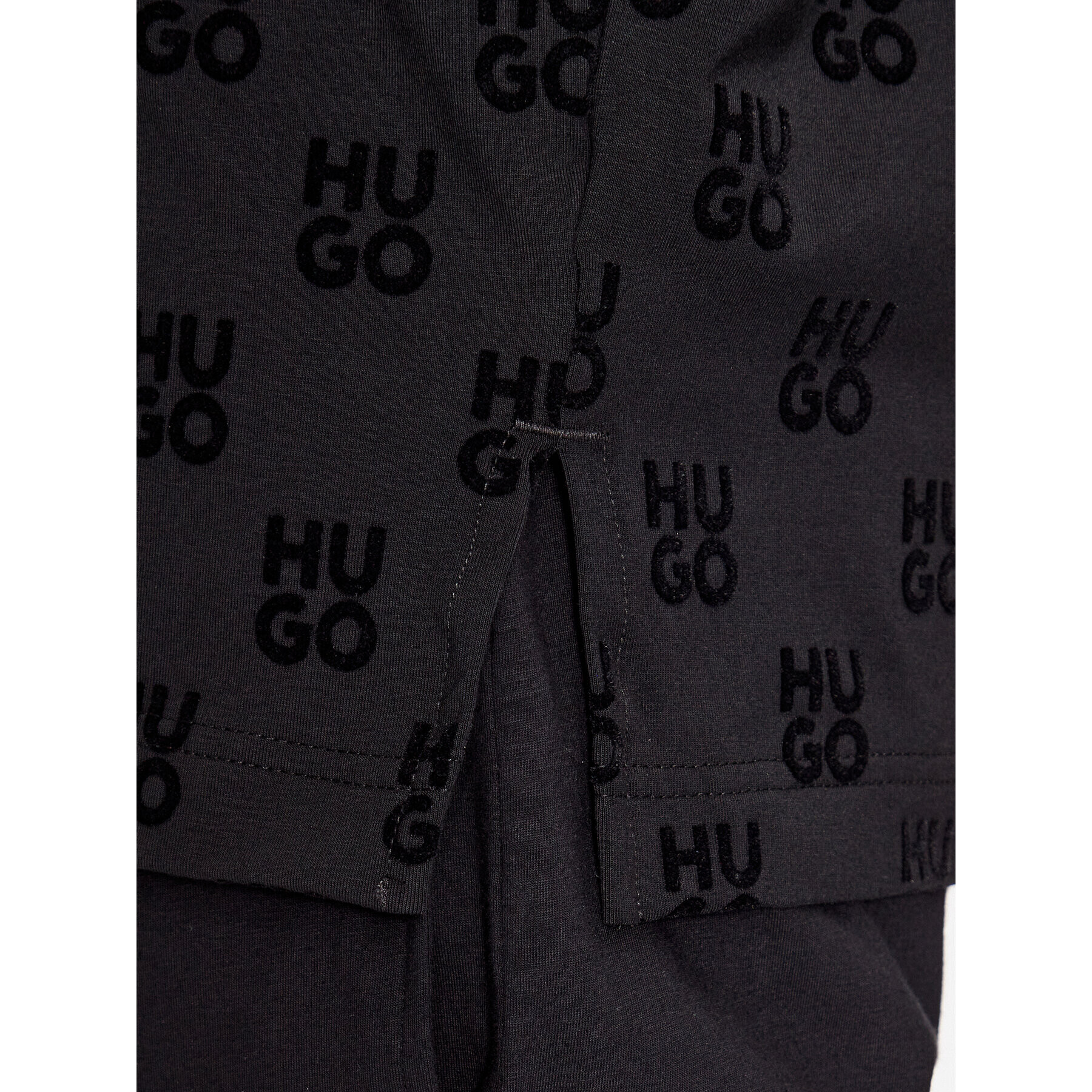 Hugo Bluză 50501592 Negru Regular Fit - Pled.ro