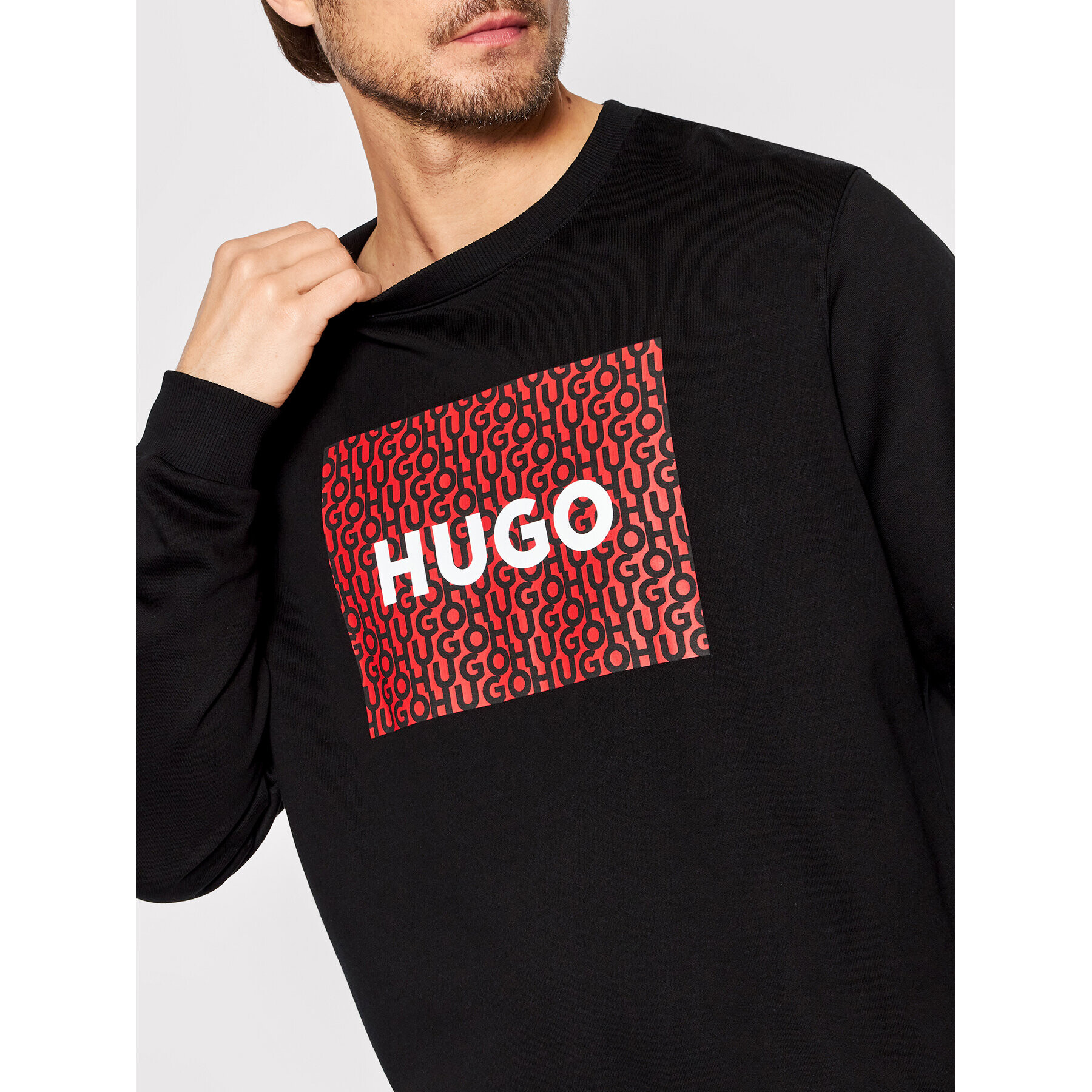 Hugo Bluză Dalker 50472719 Negru Regular Fit - Pled.ro