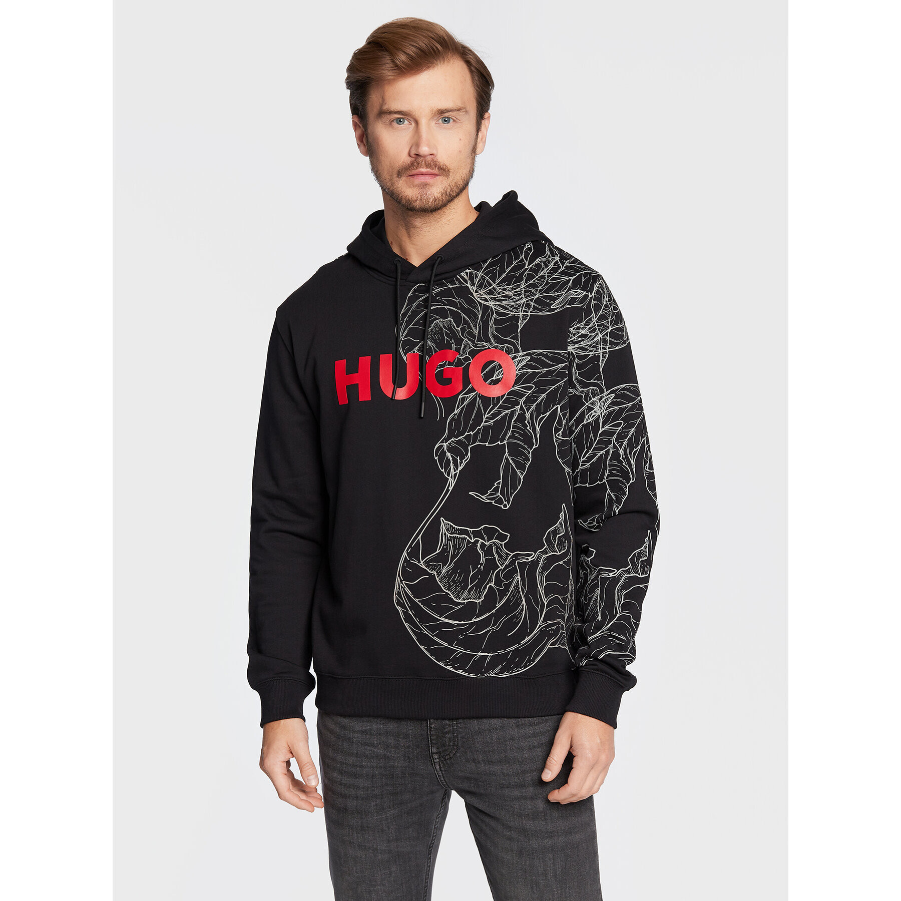 Hugo Bluză Danimaux 50477343 Negru Regular Fit - Pled.ro