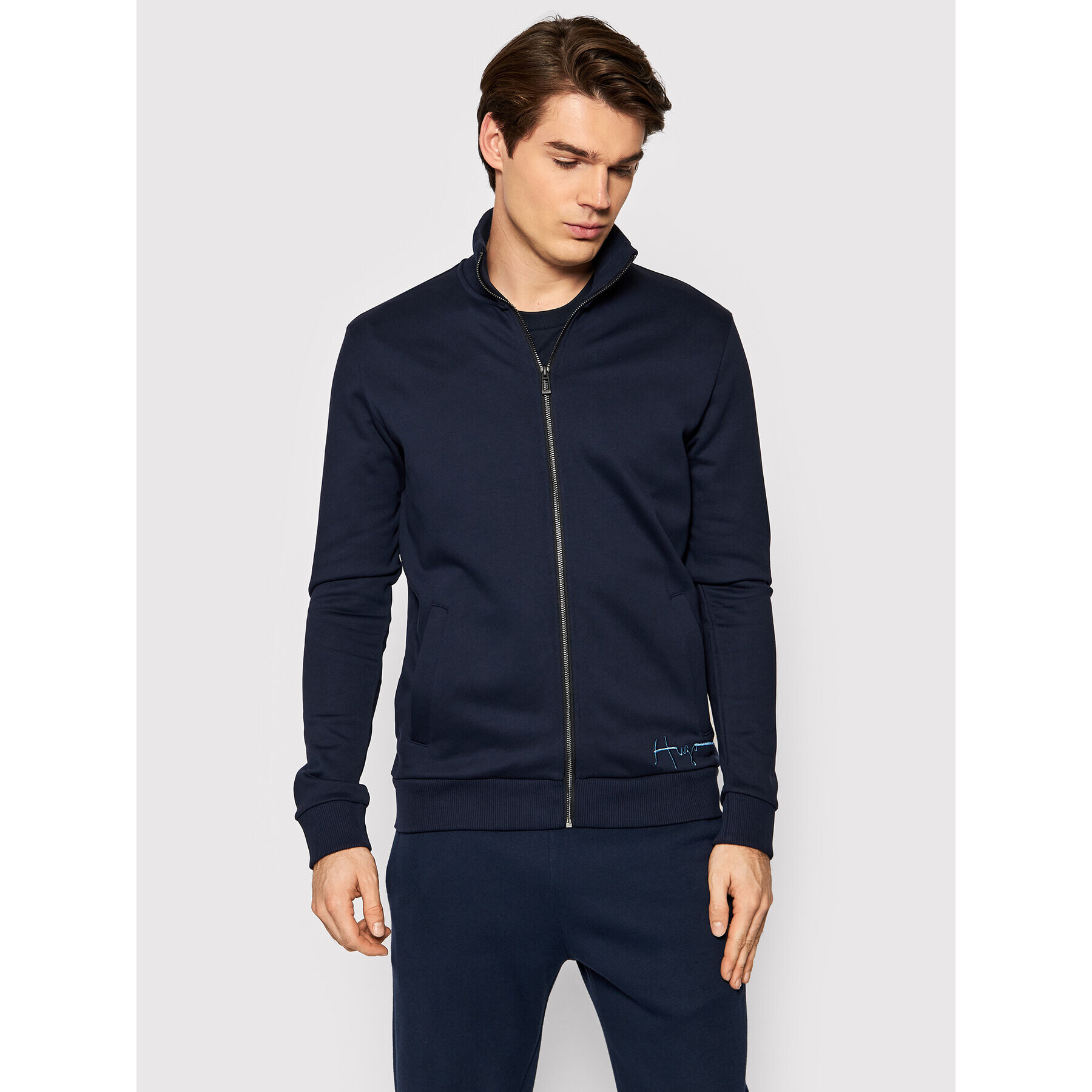 Hugo Bluză Daperol 50457122 Bleumarin Regular Fit - Pled.ro