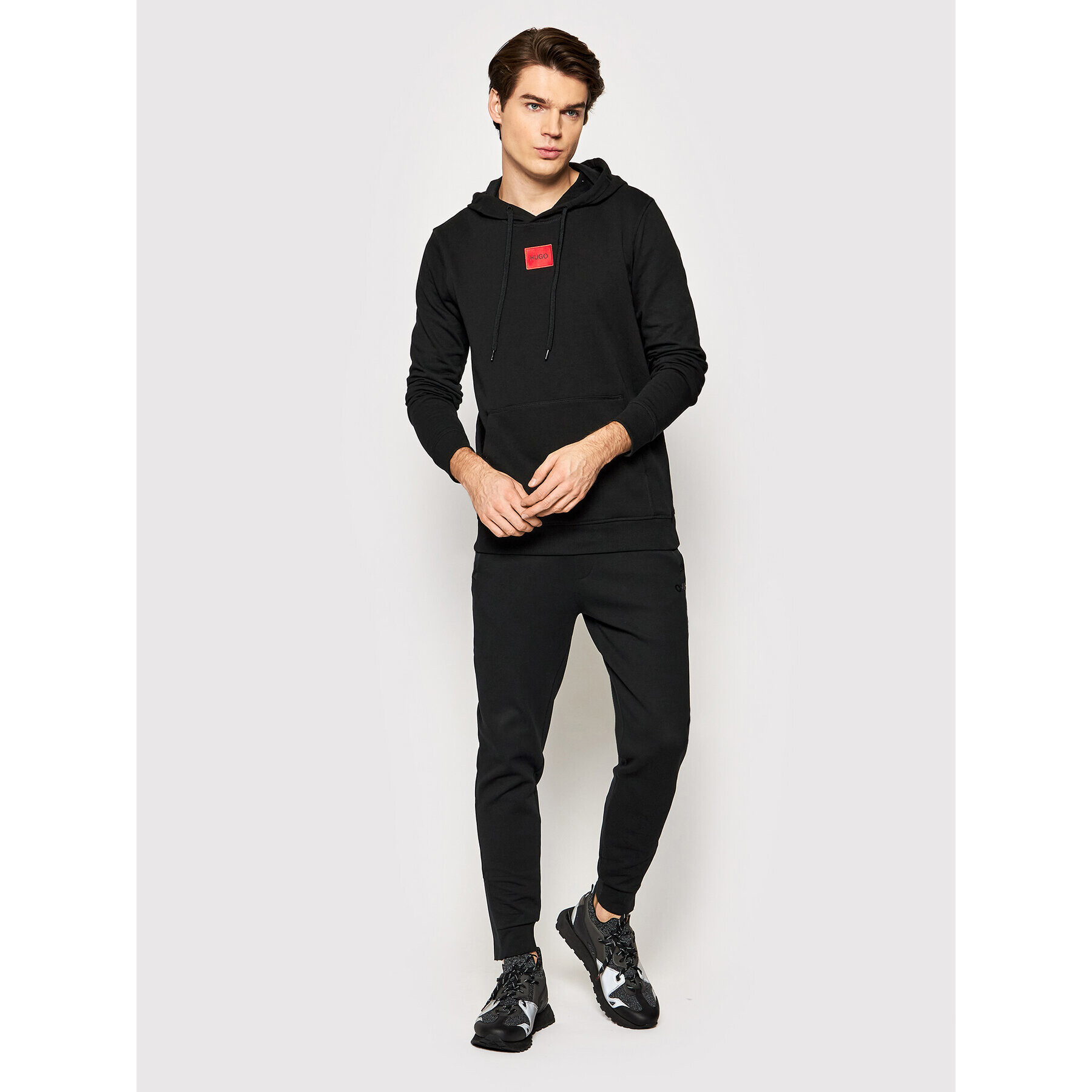 Hugo Bluză Daratschl 50458700 Negru Regular Fit - Pled.ro