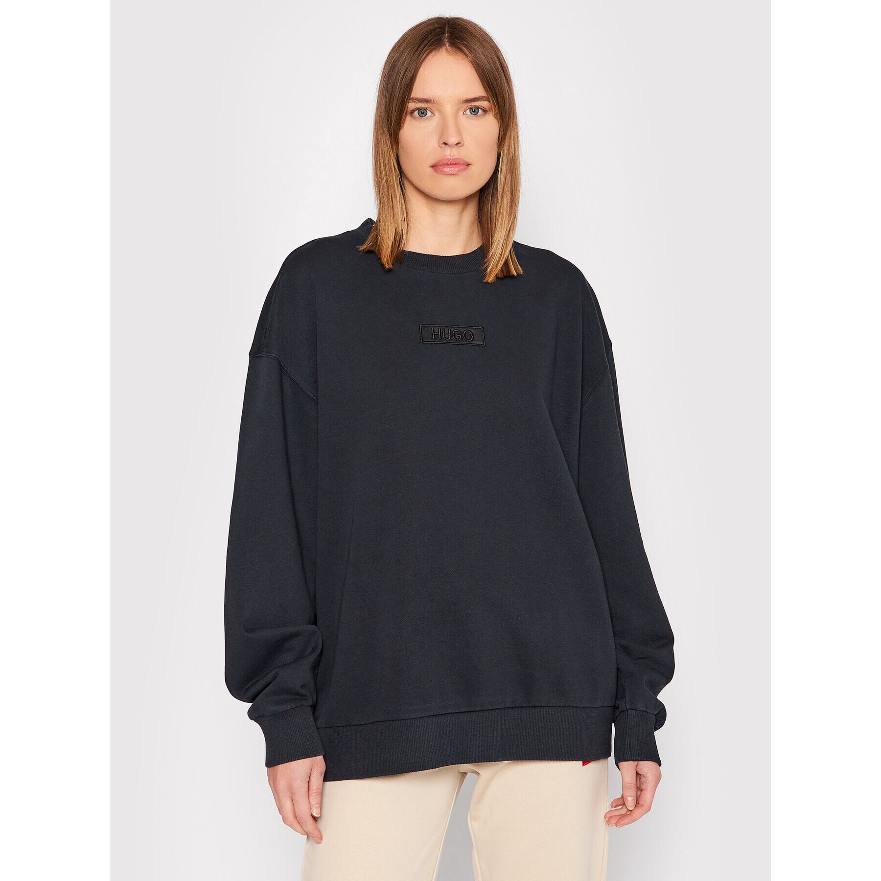 Hugo Bluză Dashimara_1 50455234 Negru Oversize - Pled.ro