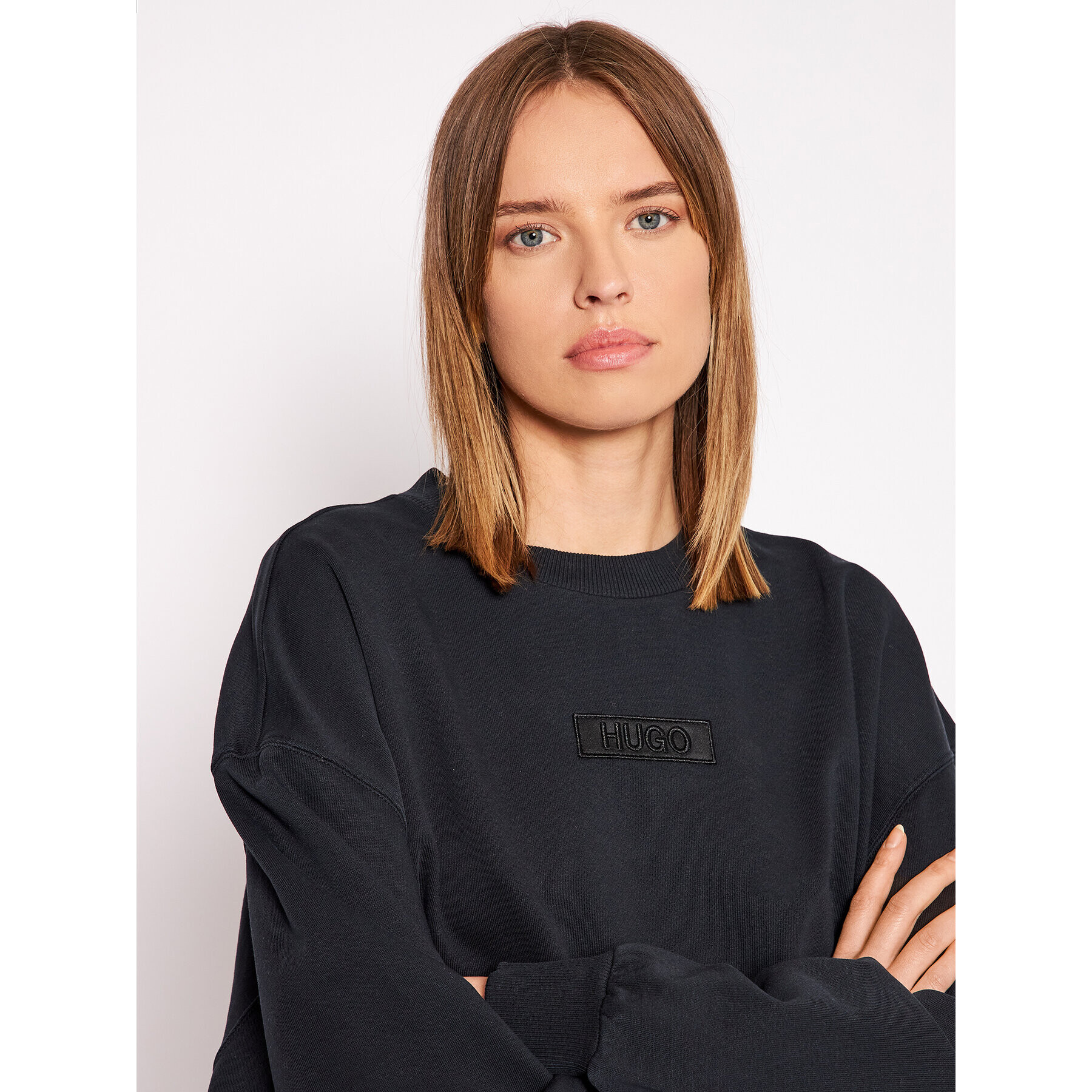 Hugo Bluză Dashimara_1 50455234 Negru Oversize - Pled.ro