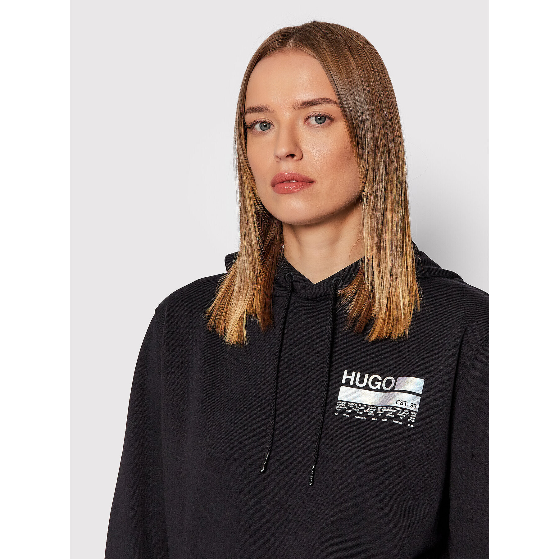 Hugo Bluză Dasweater 50470620 Negru Regular Fit - Pled.ro