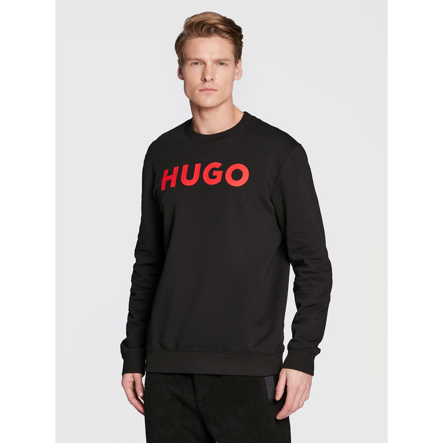 Hugo Bluză Dem 50477328 Negru Regular Fit - Pled.ro