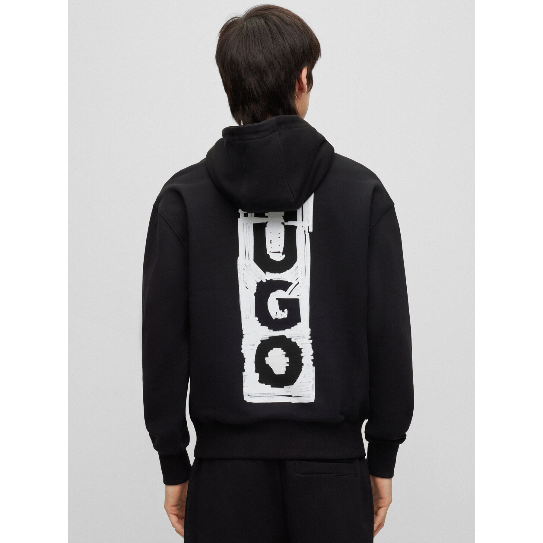 Hugo Bluză Diushi 50494180 Negru Relaxed Fit - Pled.ro