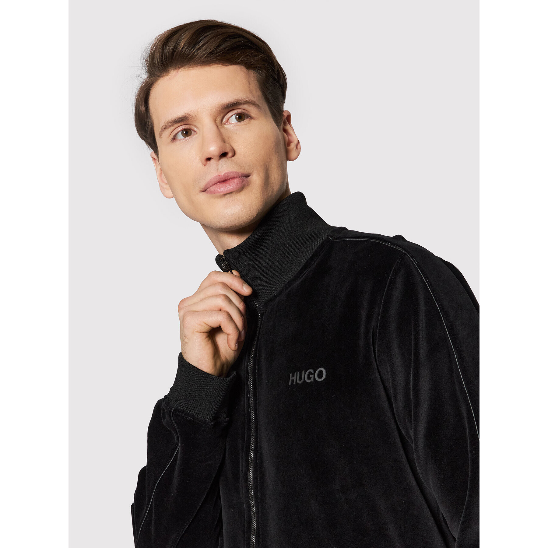 Hugo Bluză Dolme221 50463483 Negru Comfort Fit - Pled.ro