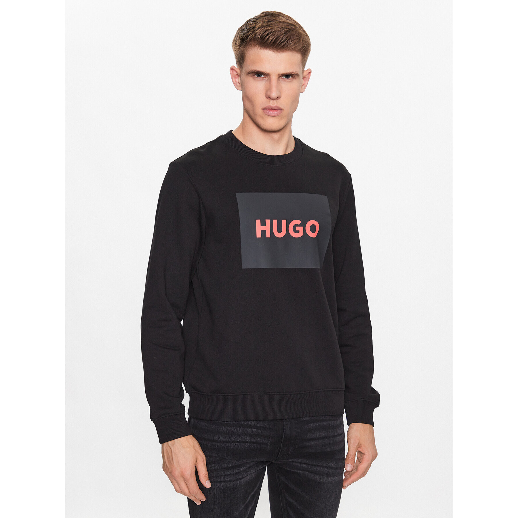 Hugo Bluză Duragol222 50467944 Negru Regular Fit - Pled.ro