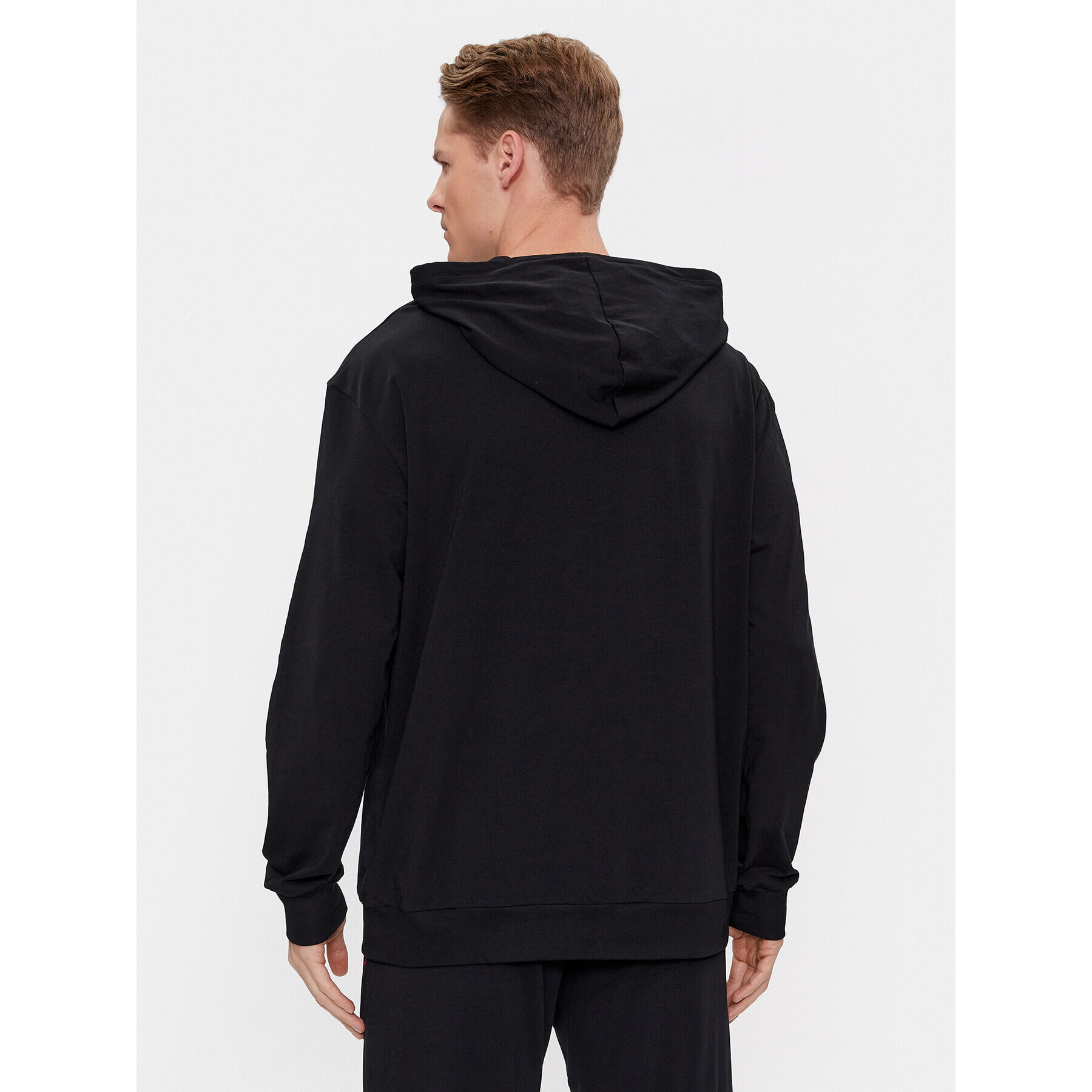 Hugo Bluză Linked Hoodie 50505110 Negru Regular Fit - Pled.ro