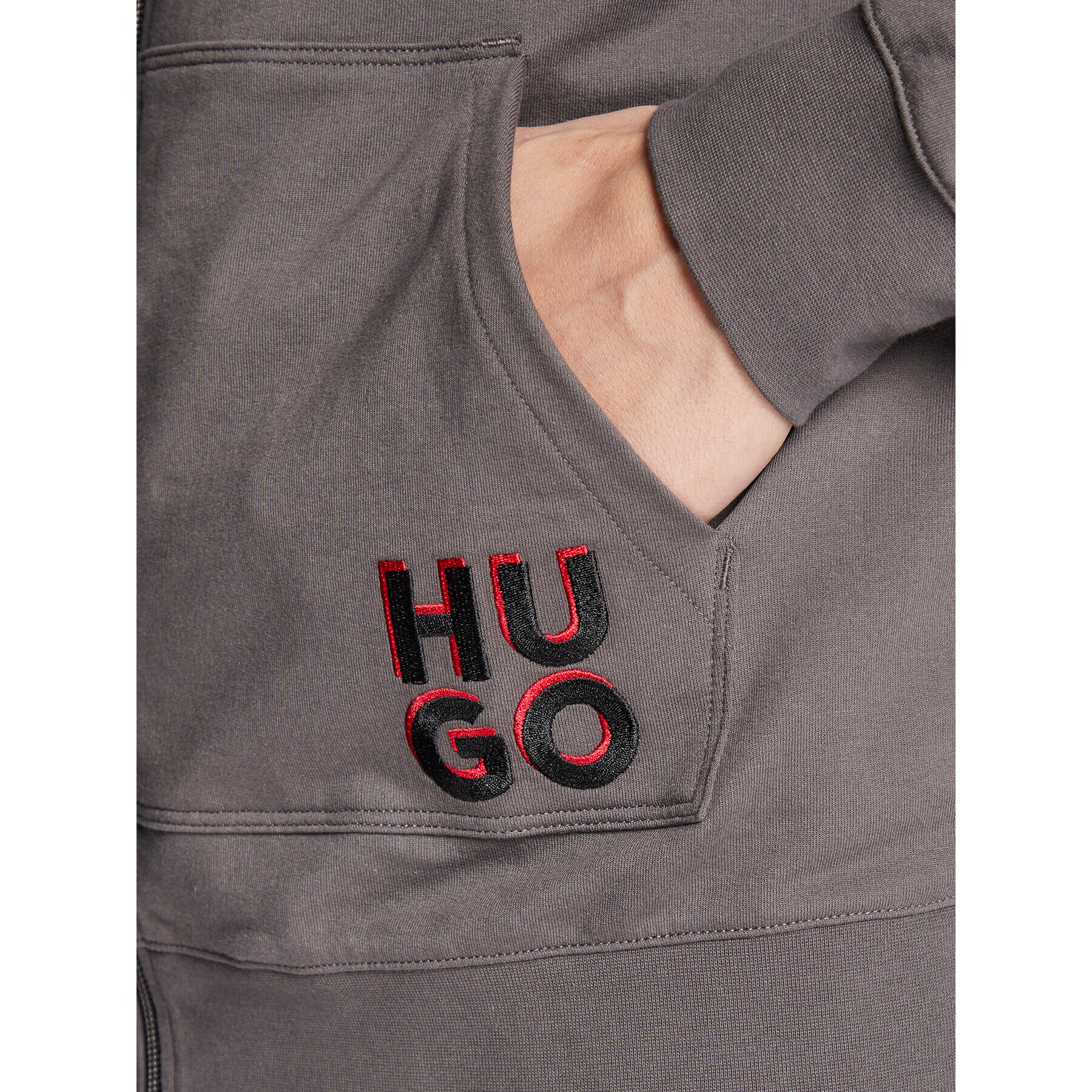 Hugo Bluză Monologo 50478933 Gri Relaxed Fit - Pled.ro