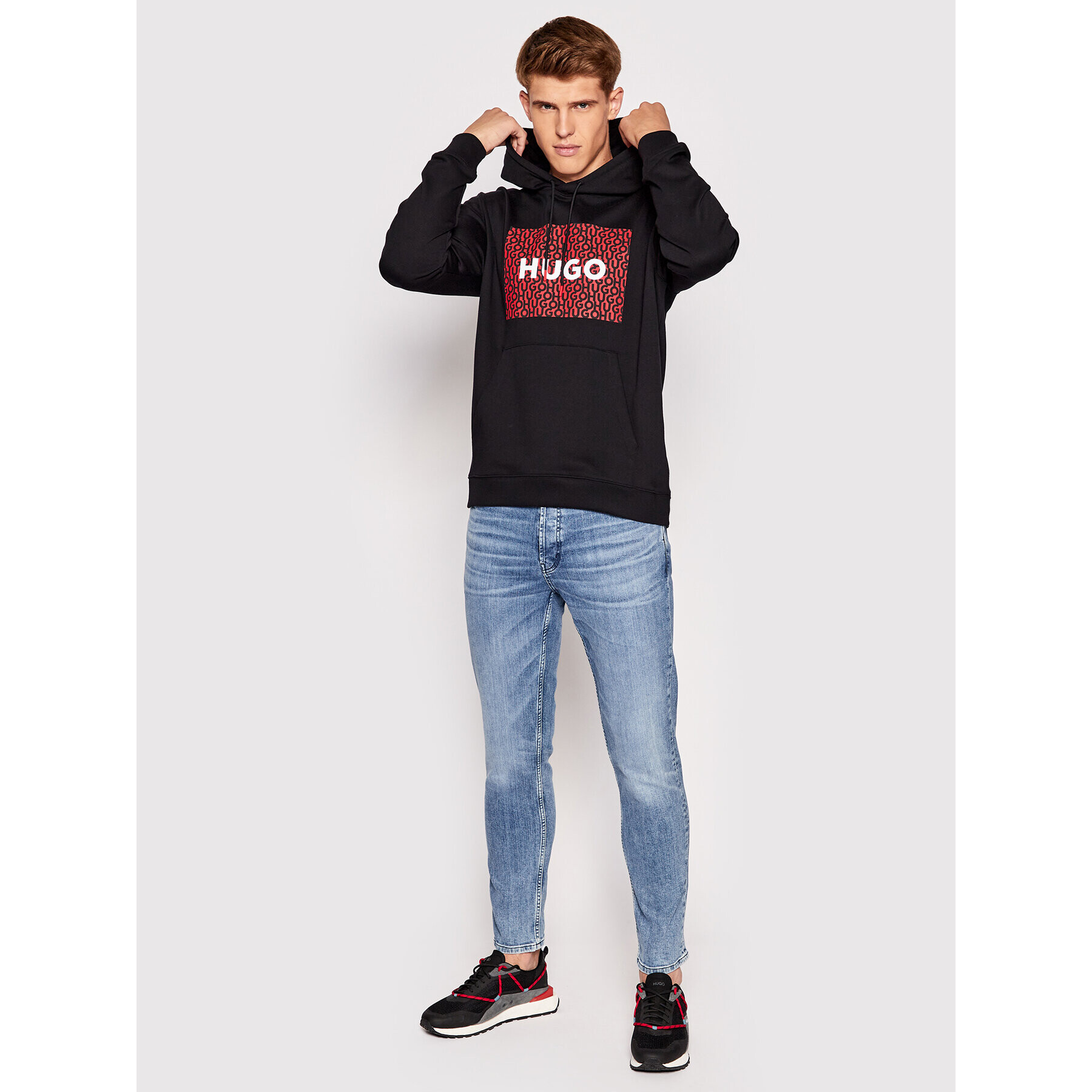 Hugo Bluză Dreeman 50473875 Negru Relaxed Fit - Pled.ro