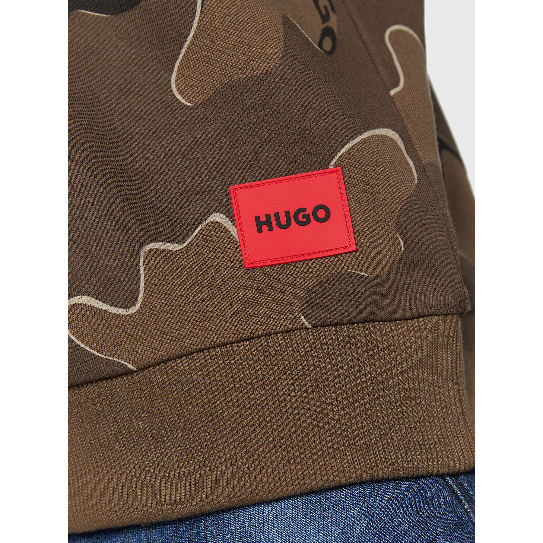 Hugo Bluză Durdock 50481347 Kaki Relaxed Fit - Pled.ro