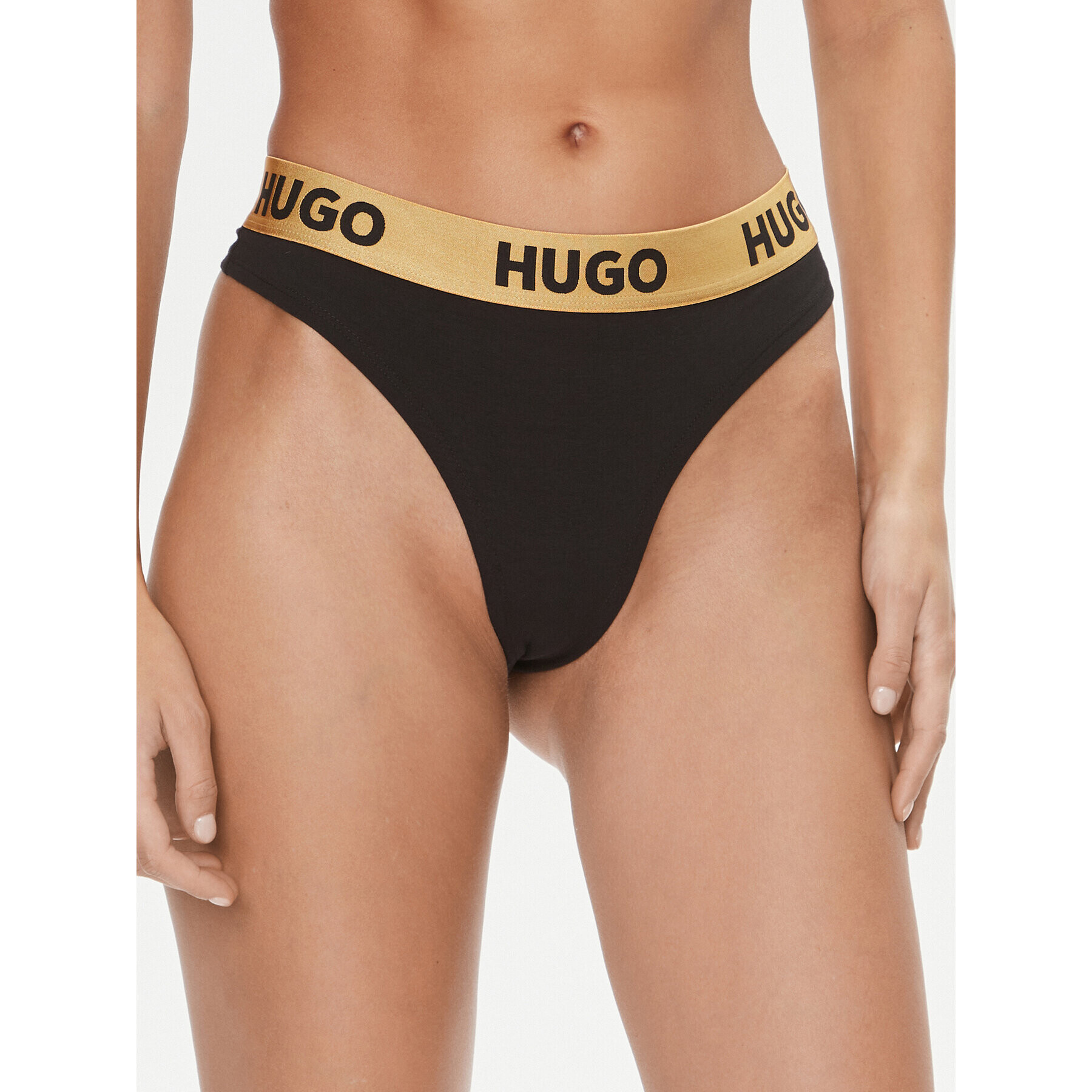 Hugo Chilot tanga Sporty Logo 50480166 Negru - Pled.ro