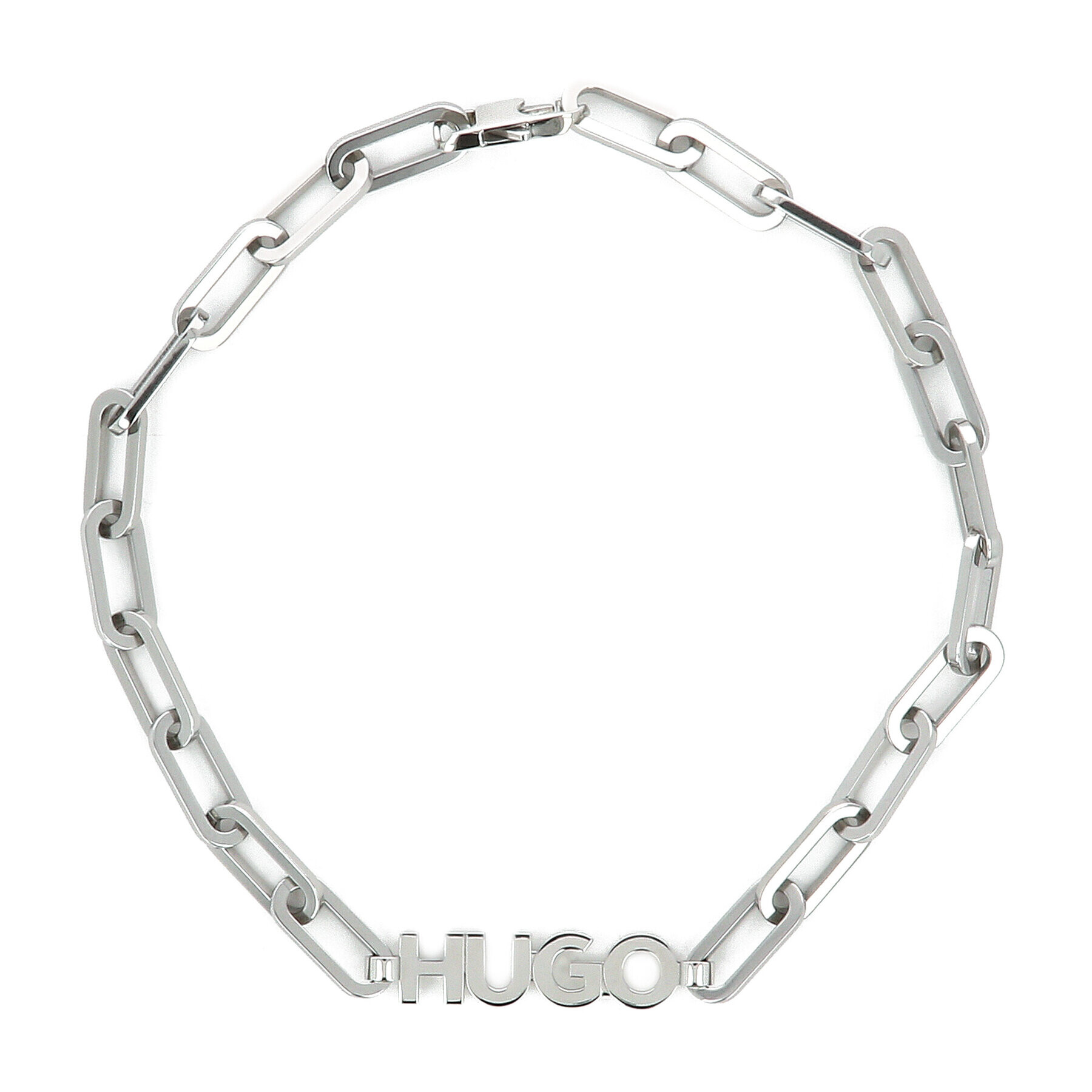 Hugo Colier E-logobold-Necklace 50472500 Argintiu - Pled.ro