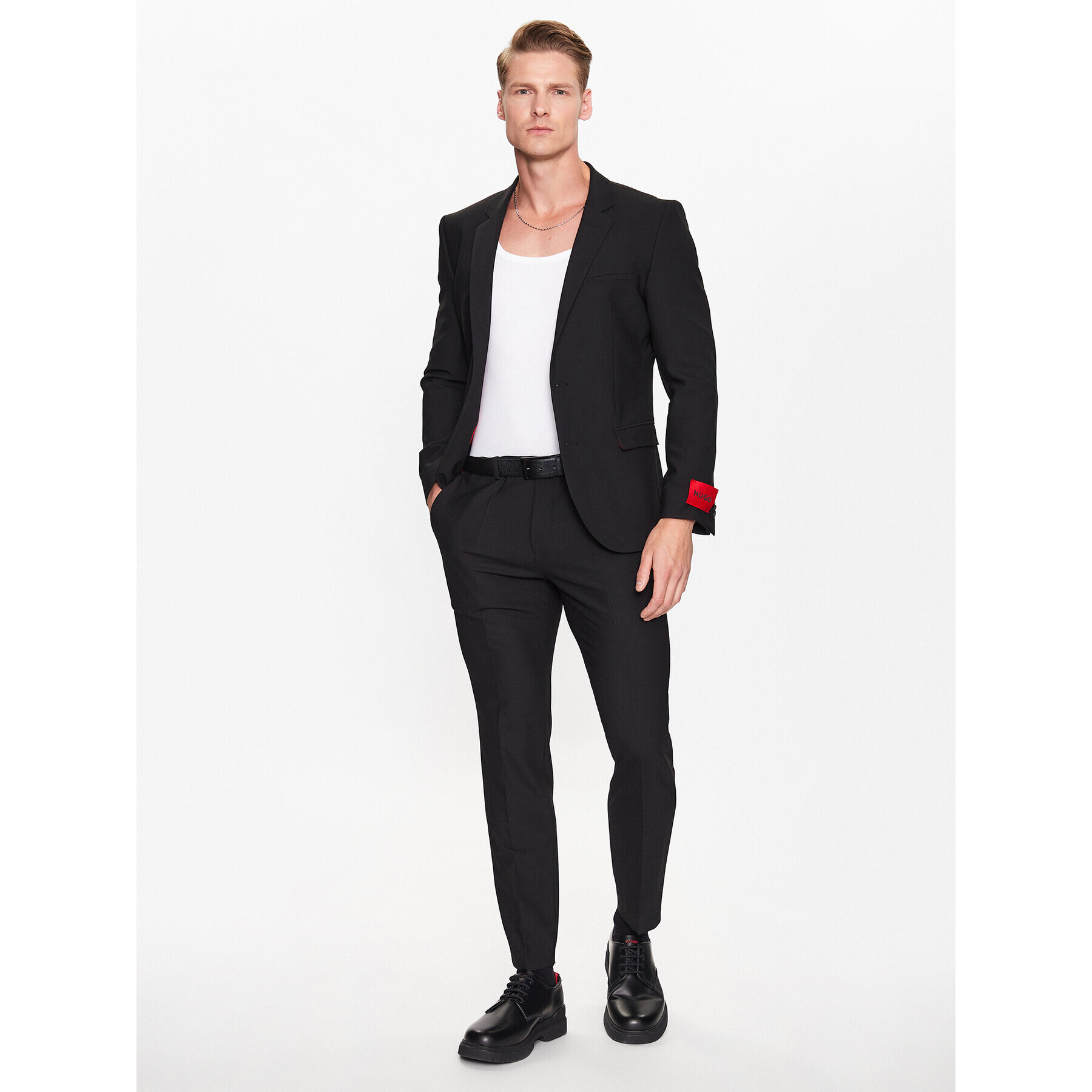 Hugo Costum 50485859 Negru Extra Slim Fit - Pled.ro