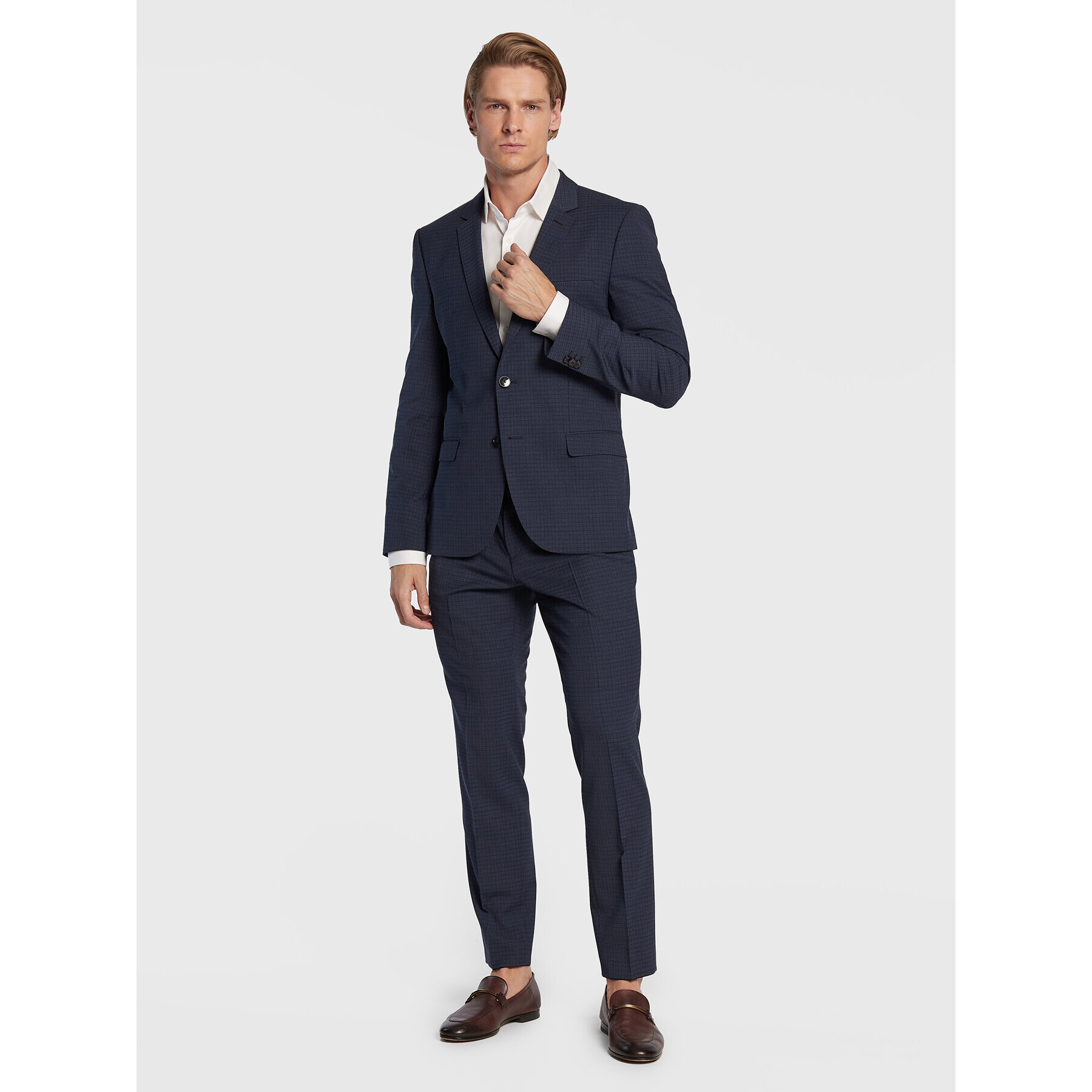 Hugo Costum Arti/Hesten212 50476380 Bleumarin Extra Slim Fit - Pled.ro