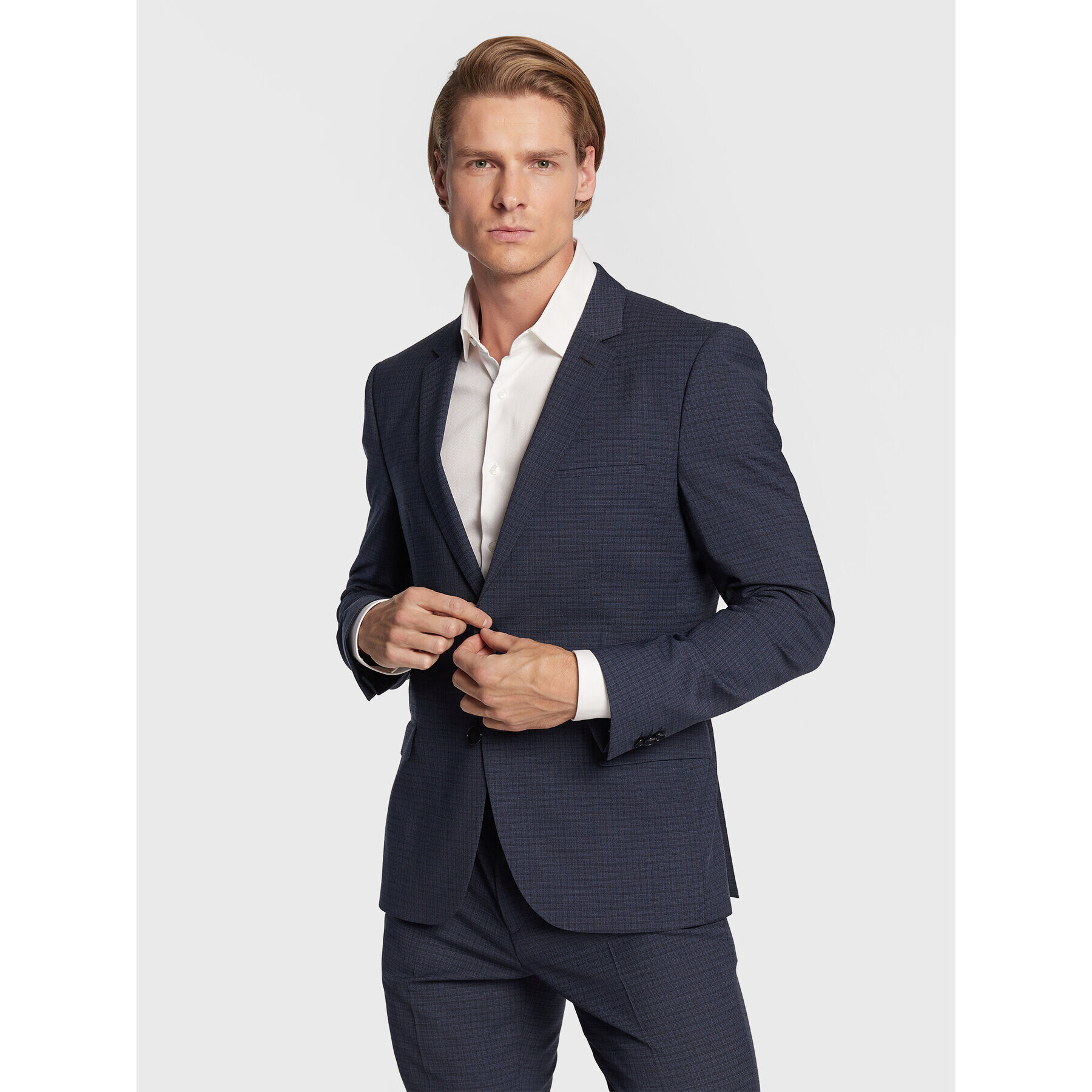 Hugo Costum Arti/Hesten212 50476380 Bleumarin Extra Slim Fit - Pled.ro