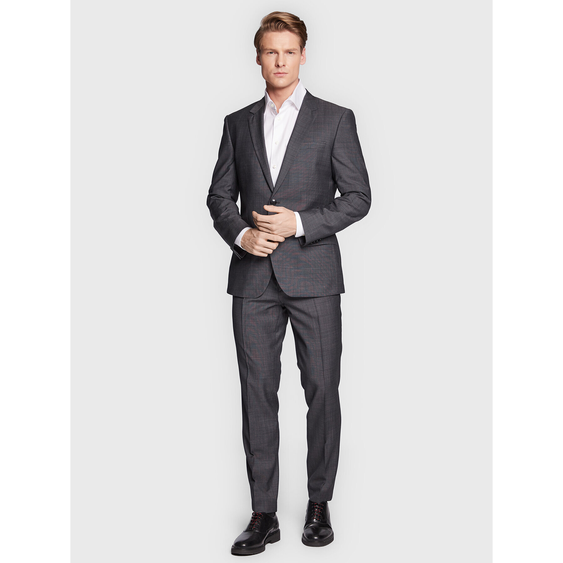 Hugo Costum Henry/Getlin212 50477168 Gri Slim Fit - Pled.ro