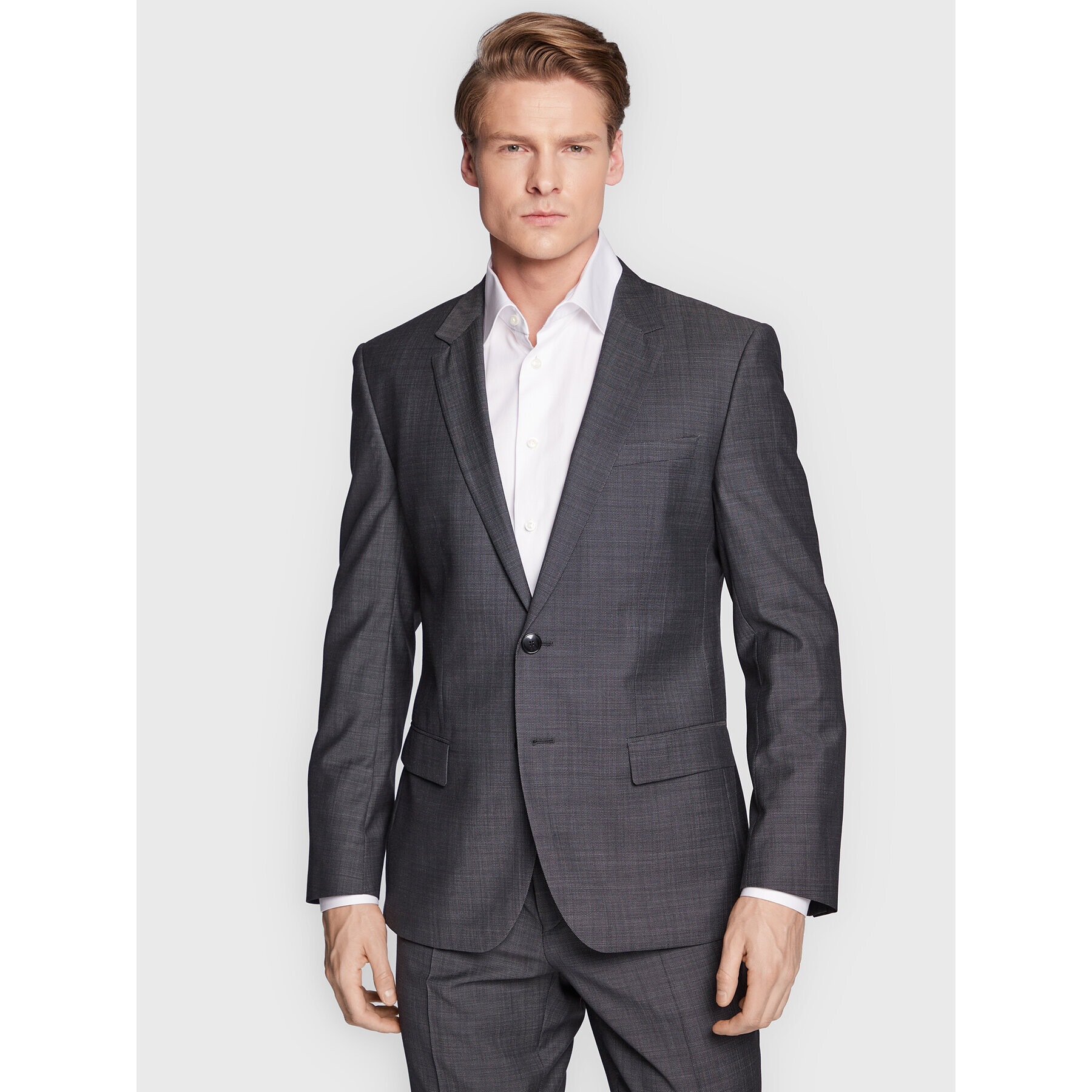 Hugo Costum Henry/Getlin212 50477168 Gri Slim Fit - Pled.ro