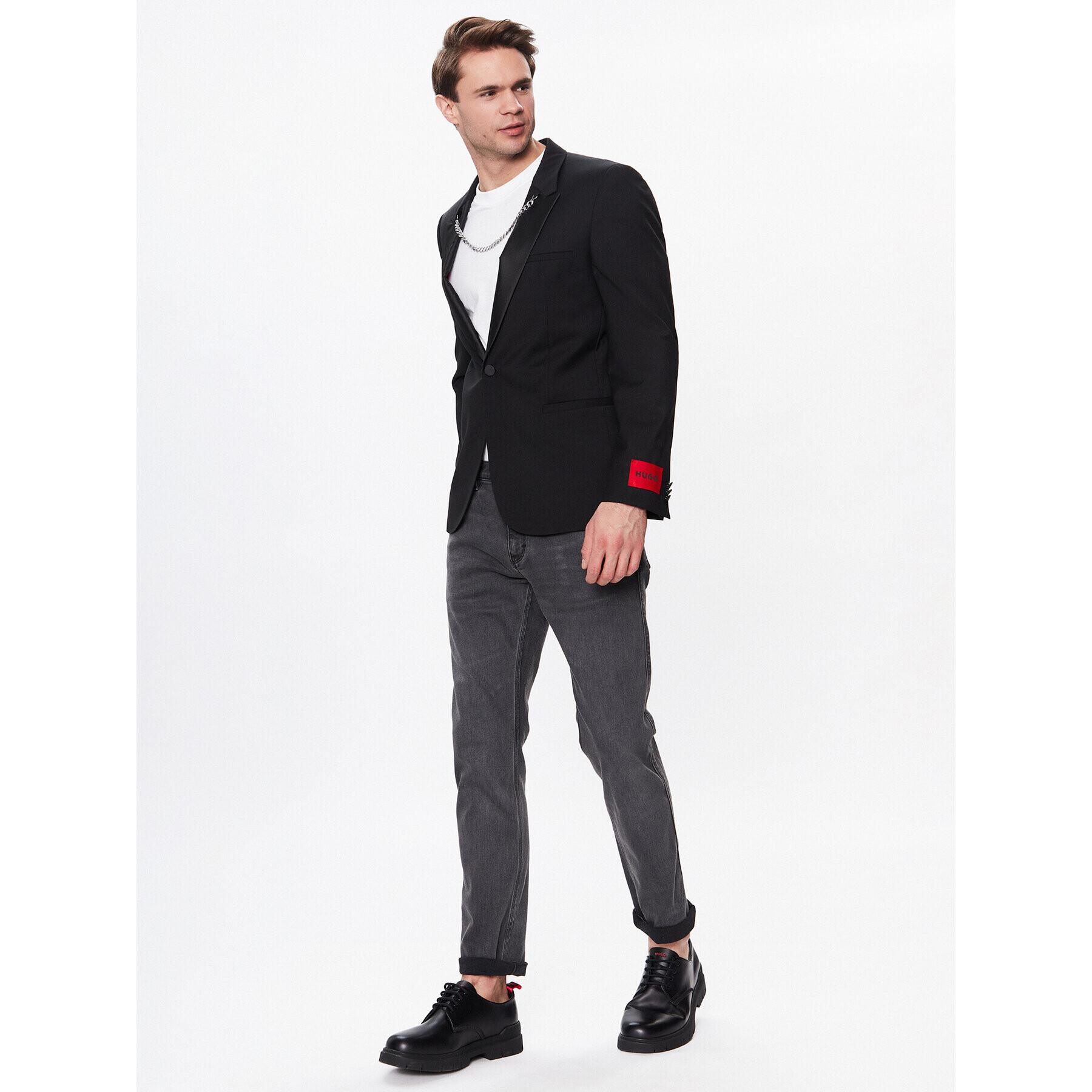 Hugo Sacou 50483142 Negru Extra Slim Fit - Pled.ro