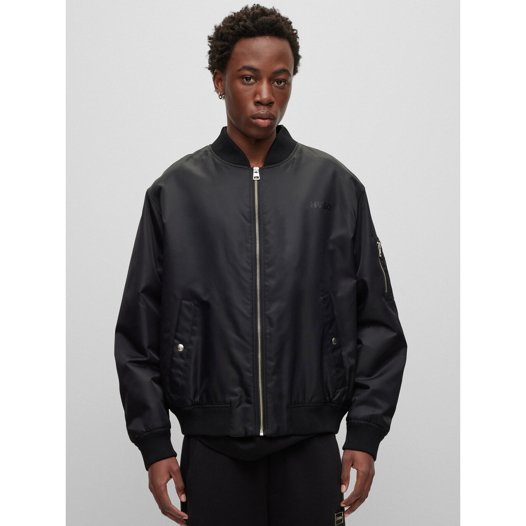 Hugo Geacă bomber Byler2321 50485591 Negru Oversize - Pled.ro