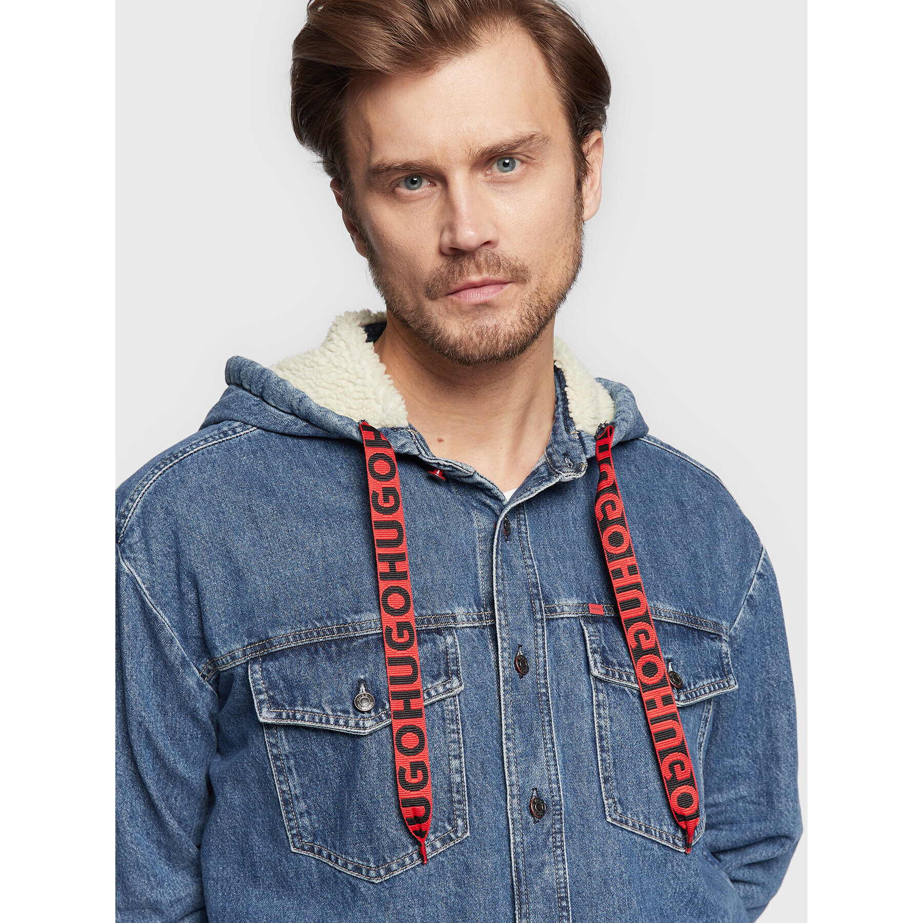 Hugo Geacă de blugi Elimu 50478566 Albastru Oversize - Pled.ro