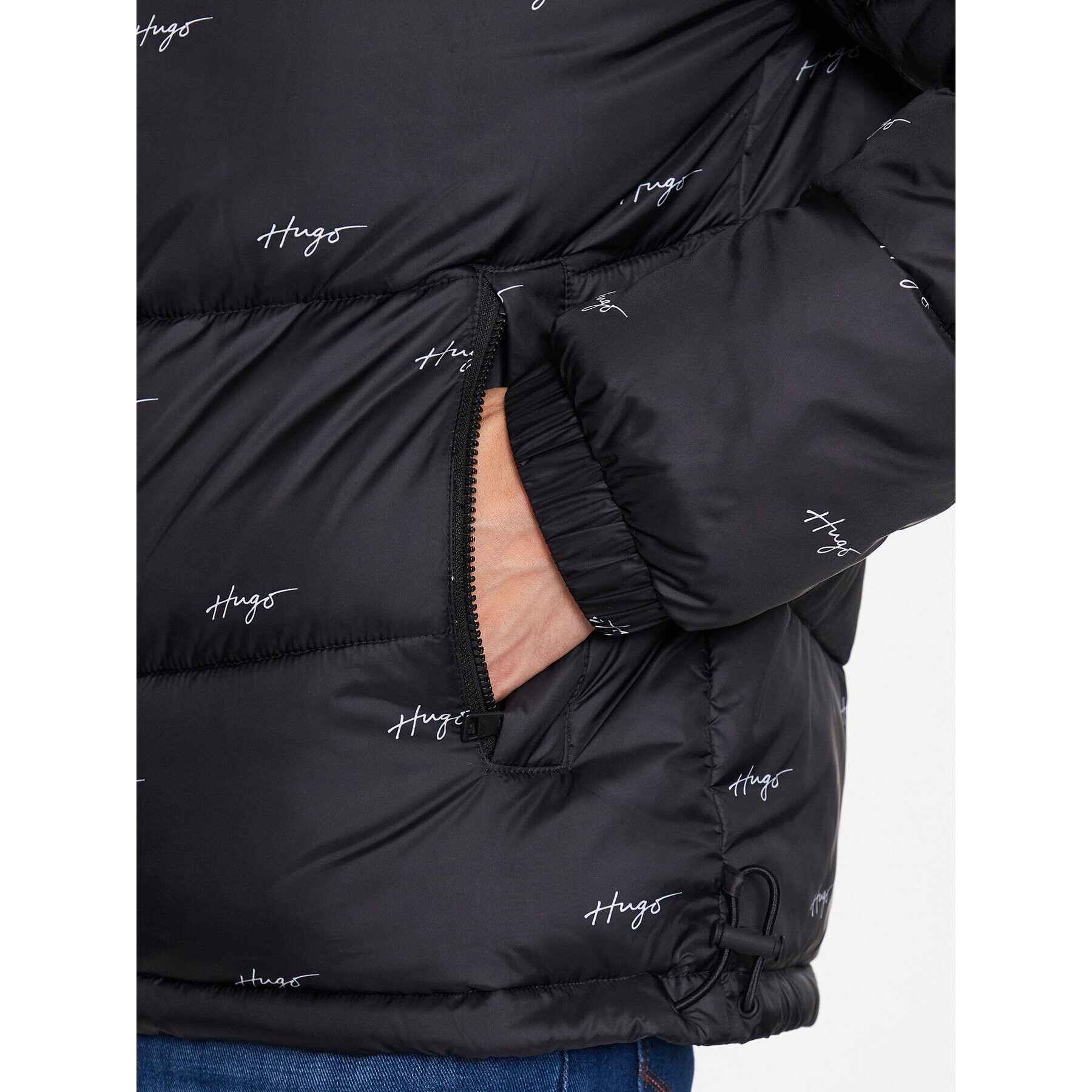 Hugo Geacă din puf 50490957 Negru Regular Fit - Pled.ro