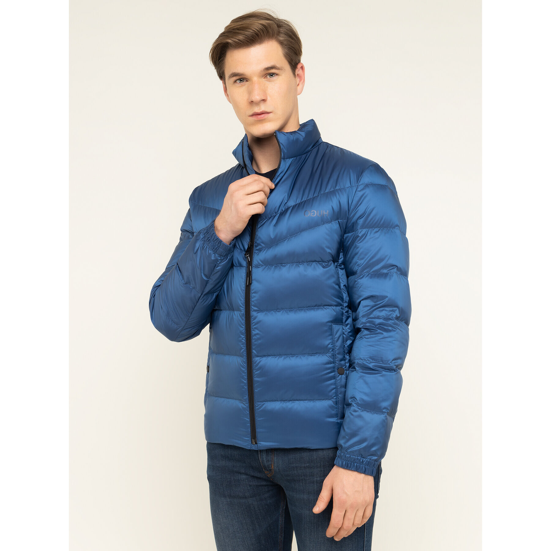 Hugo Geacă din puf Balto1941 50411579 Bleumarin Regular Fit - Pled.ro