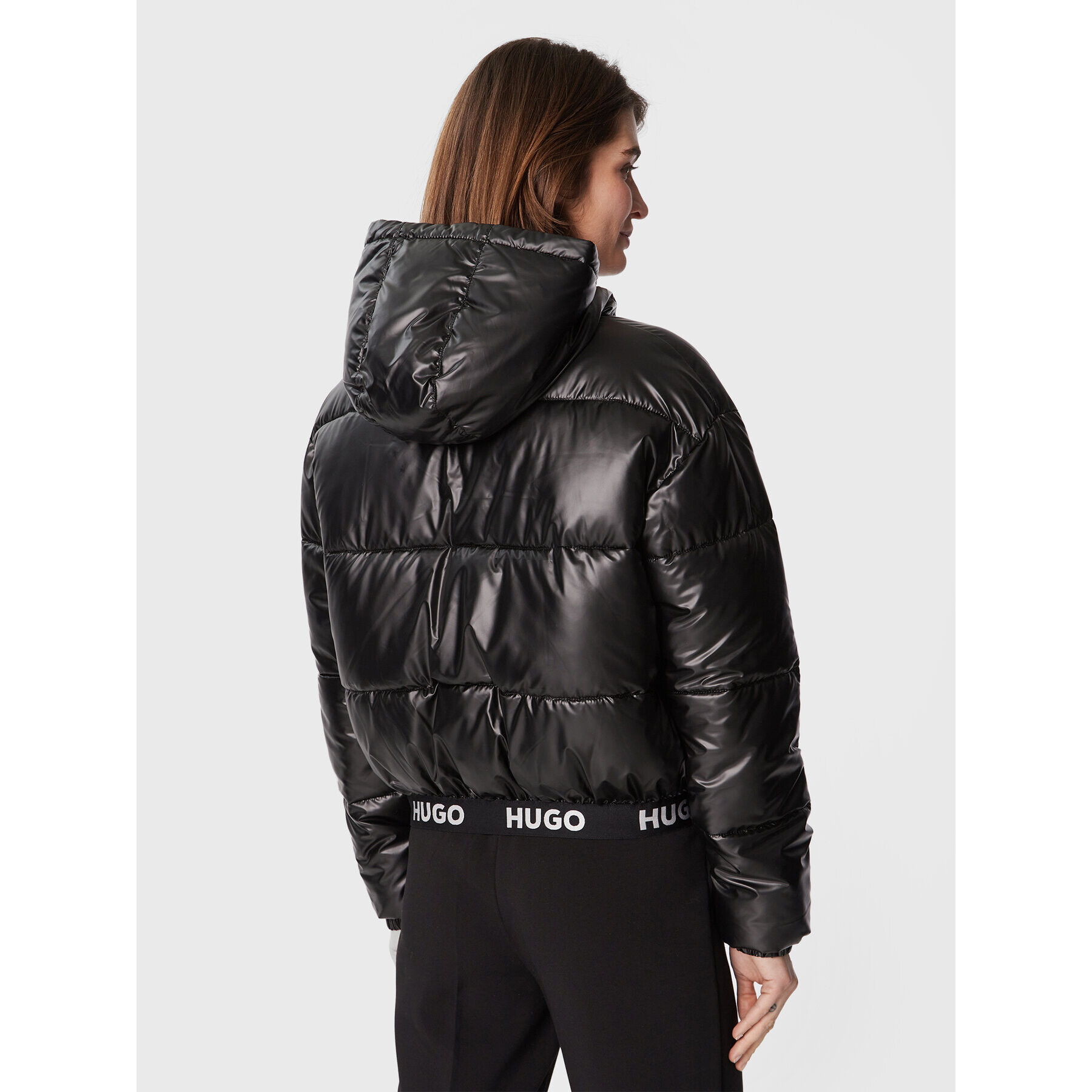 Hugo Geacă din puf Faryne-1 50473934 Negru Regular Fit - Pled.ro