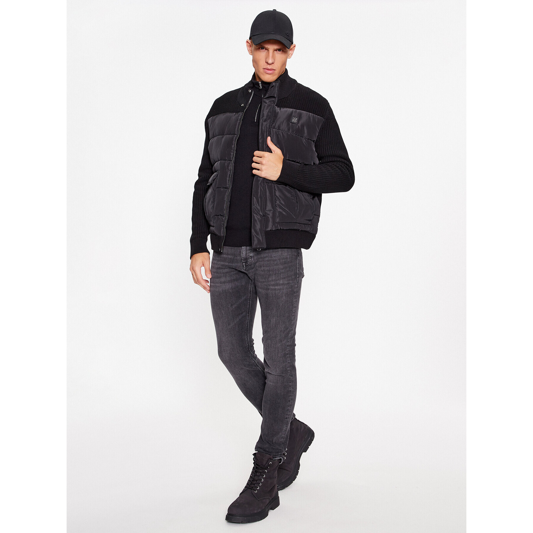 Hugo Geacă Sibor 50500012 Negru Relaxed Fit - Pled.ro