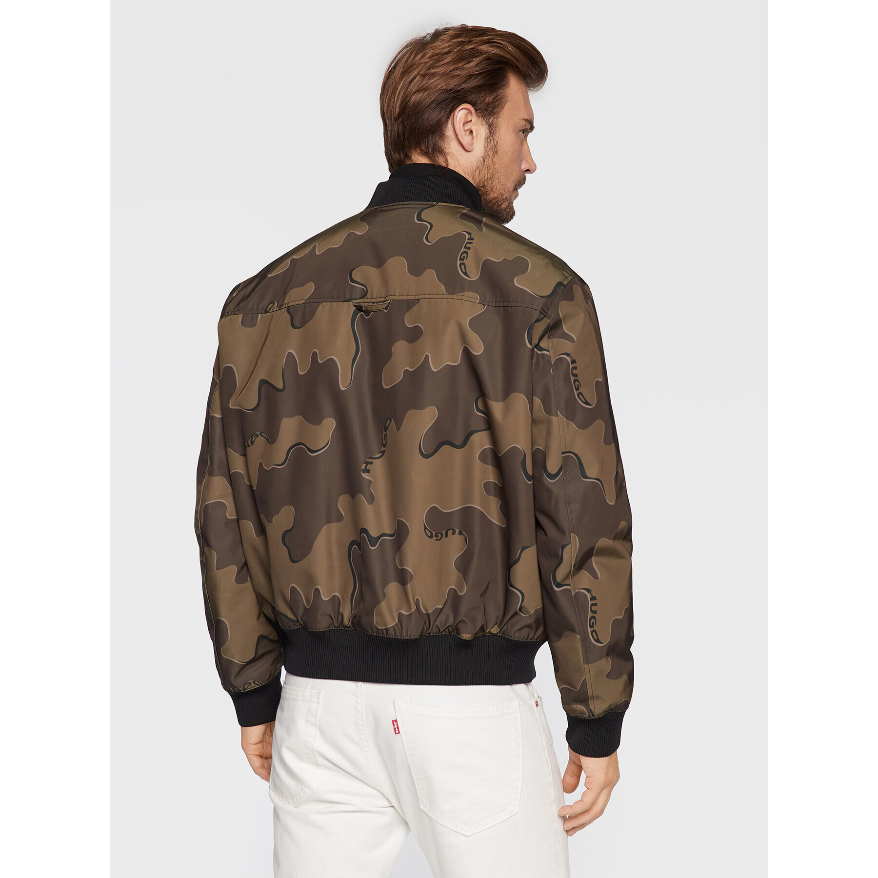 Hugo Geacă bomber Balic2241 50474659 Verde Regular Fit - Pled.ro