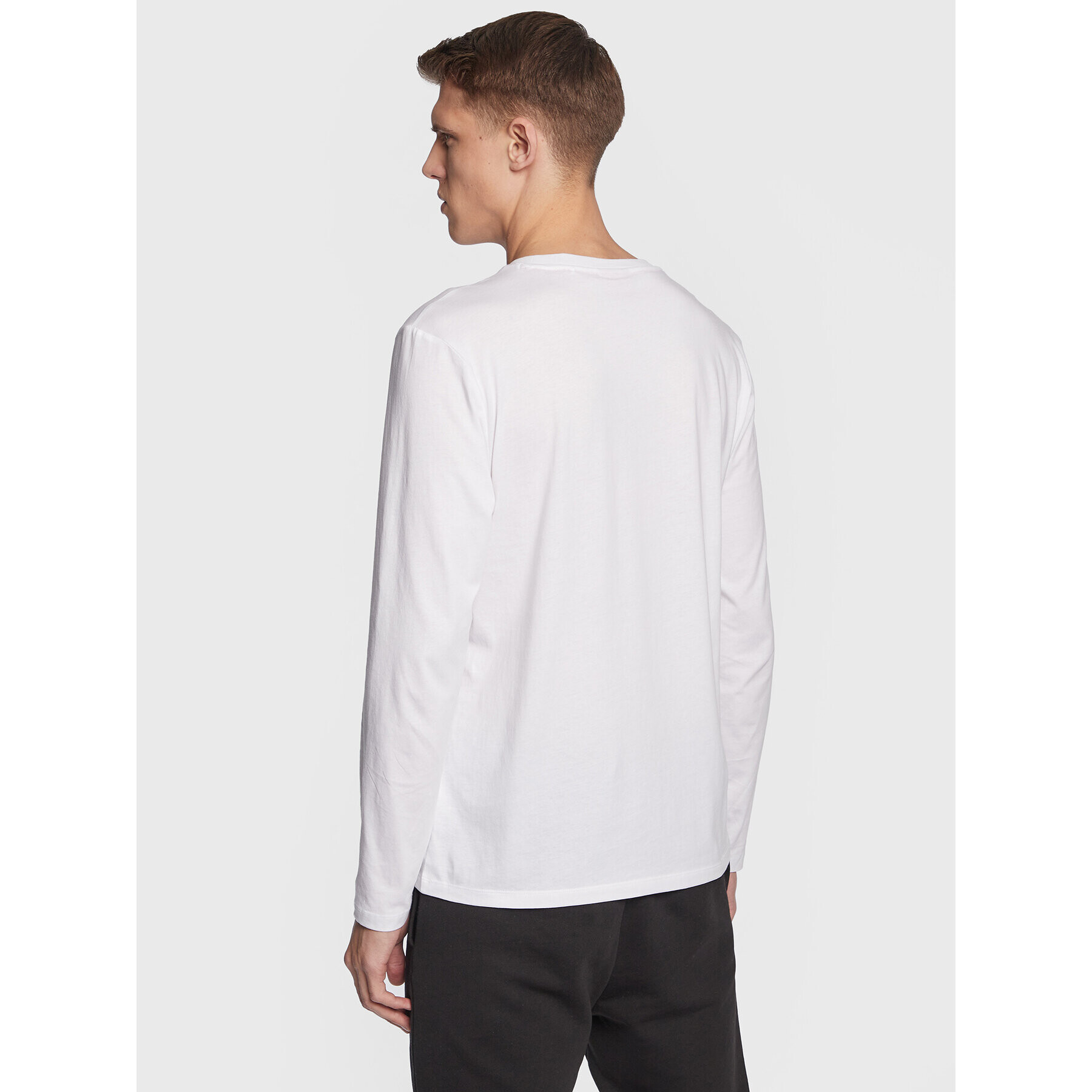 Hugo Longsleeve 50482095 Alb Regular Fit - Pled.ro