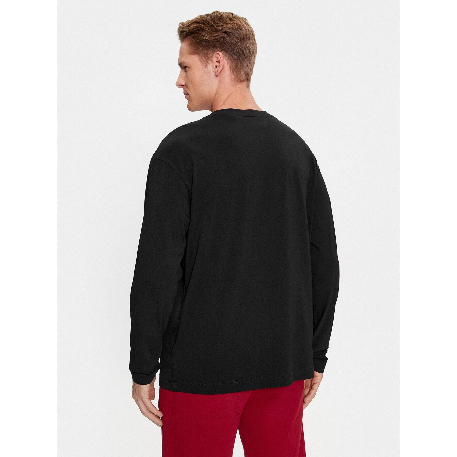 Hugo Longsleeve 50502399 Negru Regular Fit - Pled.ro