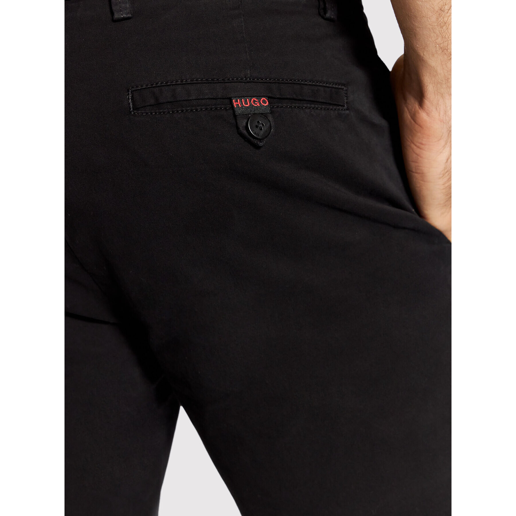 Hugo Pantalon scurți din material David212Sd 50449556 Negru Regular Fit - Pled.ro