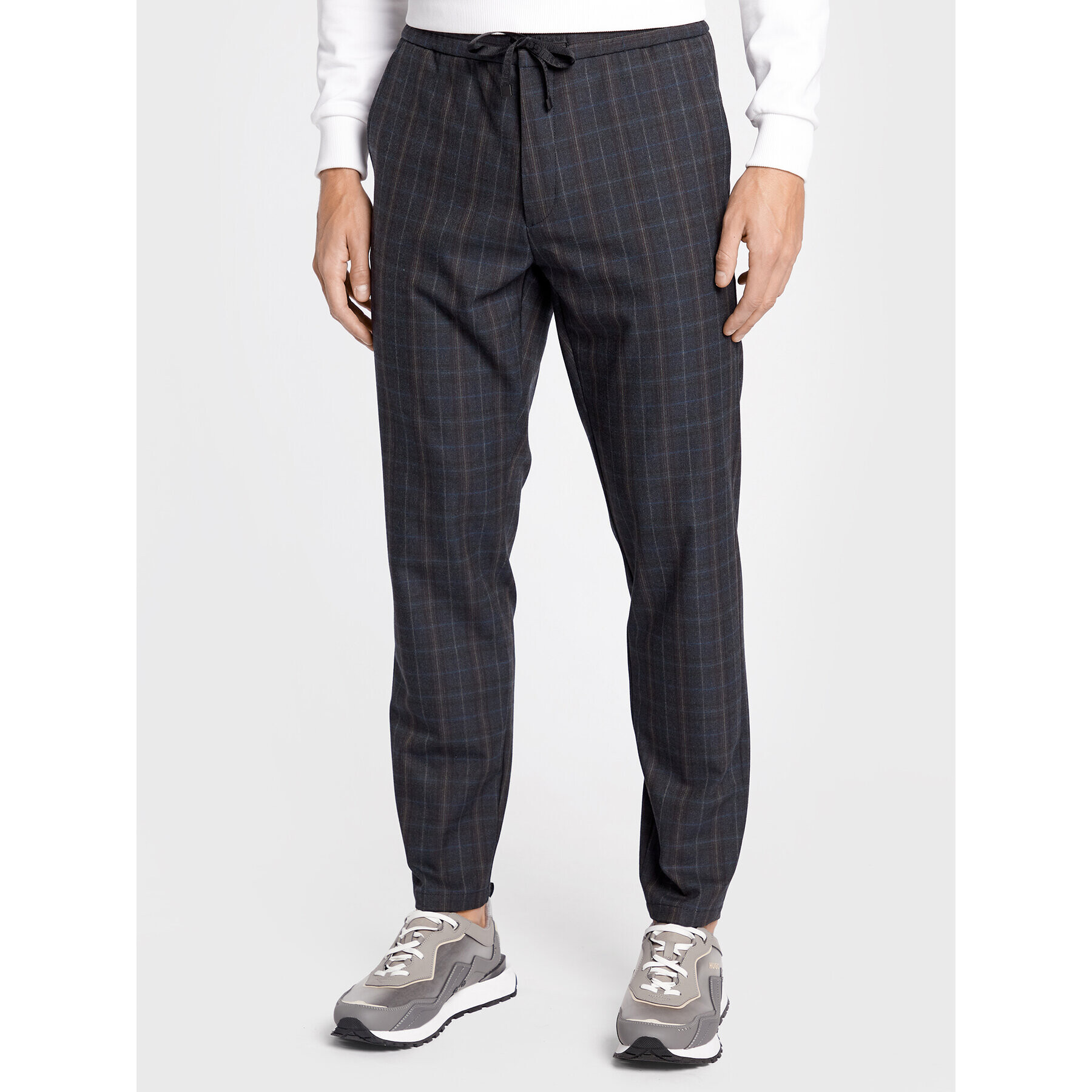 Hugo Pantaloni chino Gyte222 50475886 Gri Slim Fit - Pled.ro