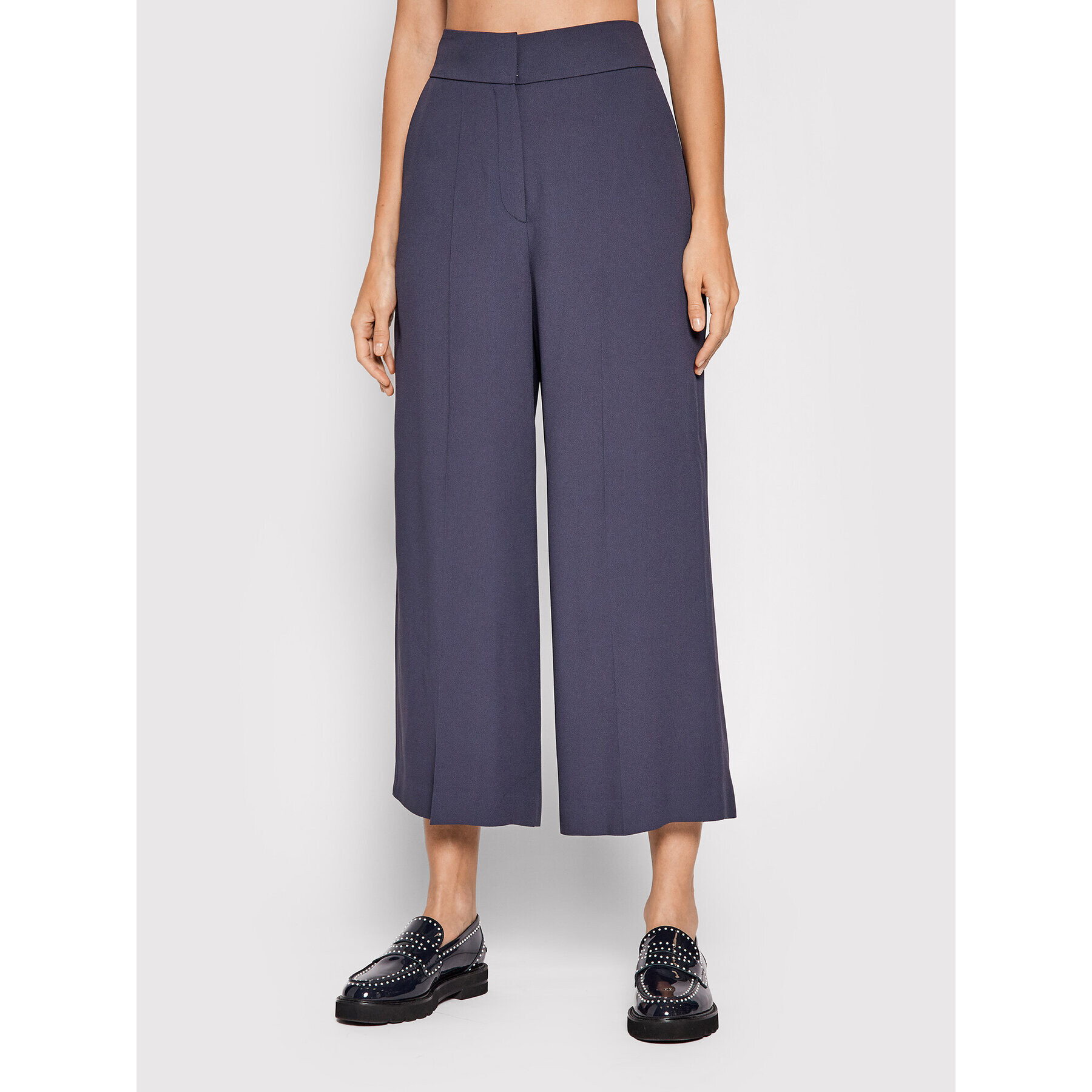 Hugo Pantaloni culotte Halasa 50460525 Bleumarin Regular Fit - Pled.ro