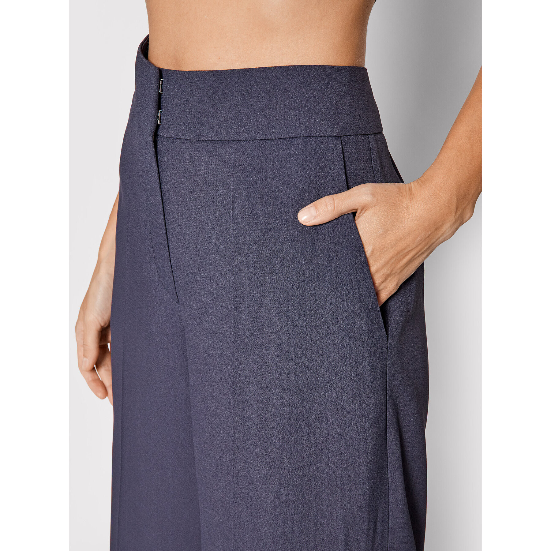 Hugo Pantaloni culotte Halasa 50460525 Bleumarin Regular Fit - Pled.ro