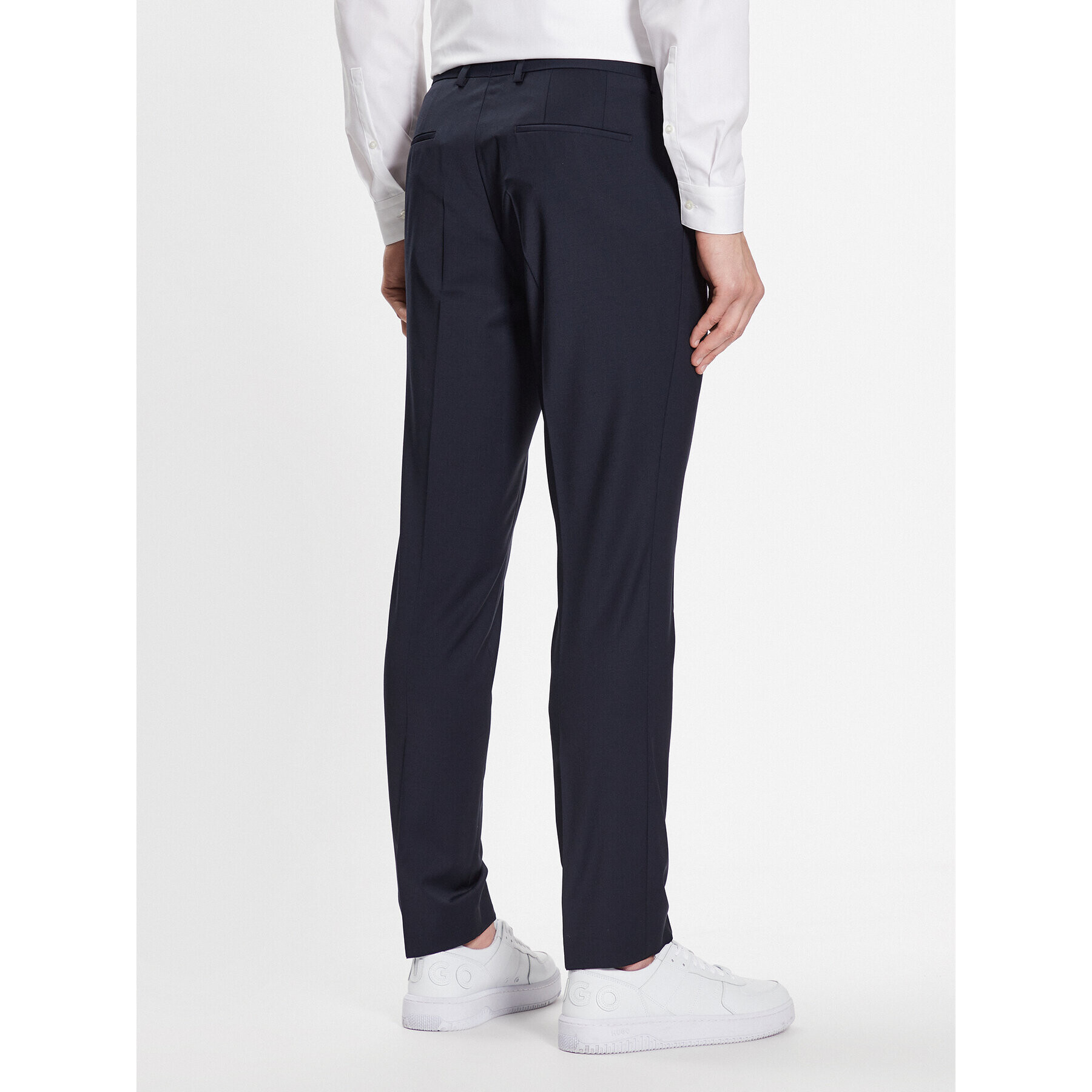 Hugo Pantaloni de costum 50446526 Bleumarin Slim Fit - Pled.ro