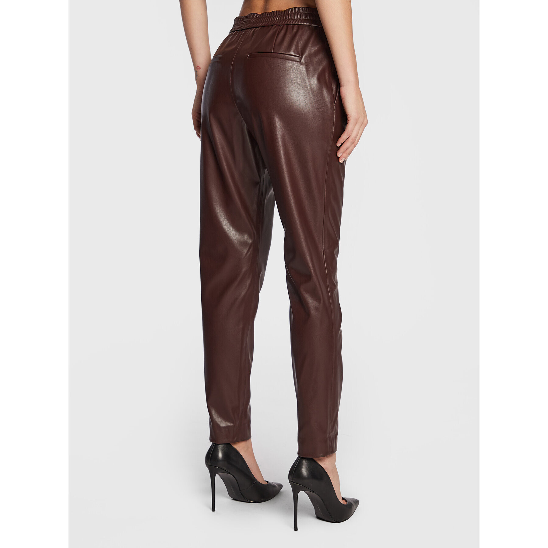 Hugo Pantaloni din imitație de piele Hemias-1 50478956 Maro Regular Fit - Pled.ro