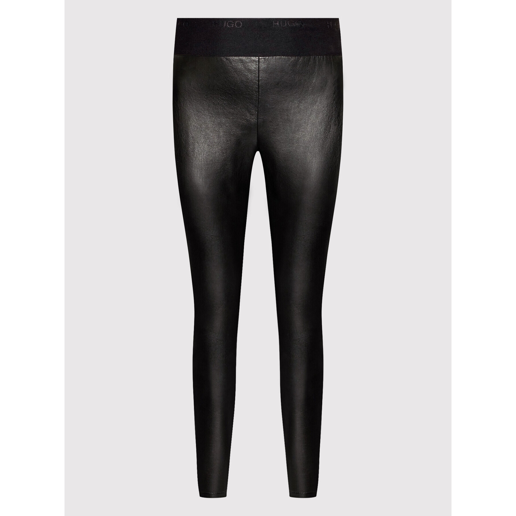 Hugo Pantaloni din imitație de piele Honati-1 50459452 Negru Extra Slim Fit - Pled.ro