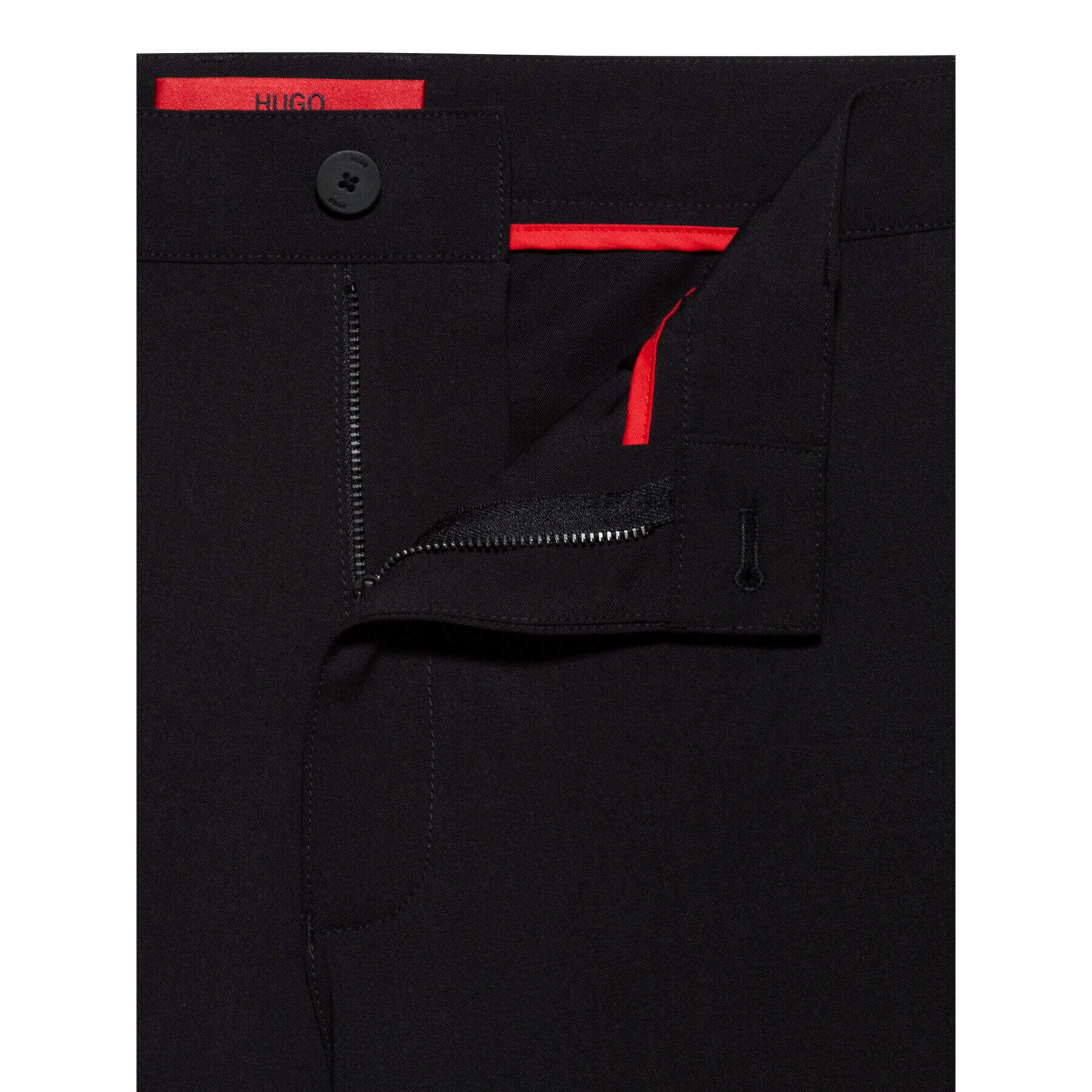 Hugo Pantaloni din material Glavin 211 50441760 Negru Slim Fit - Pled.ro