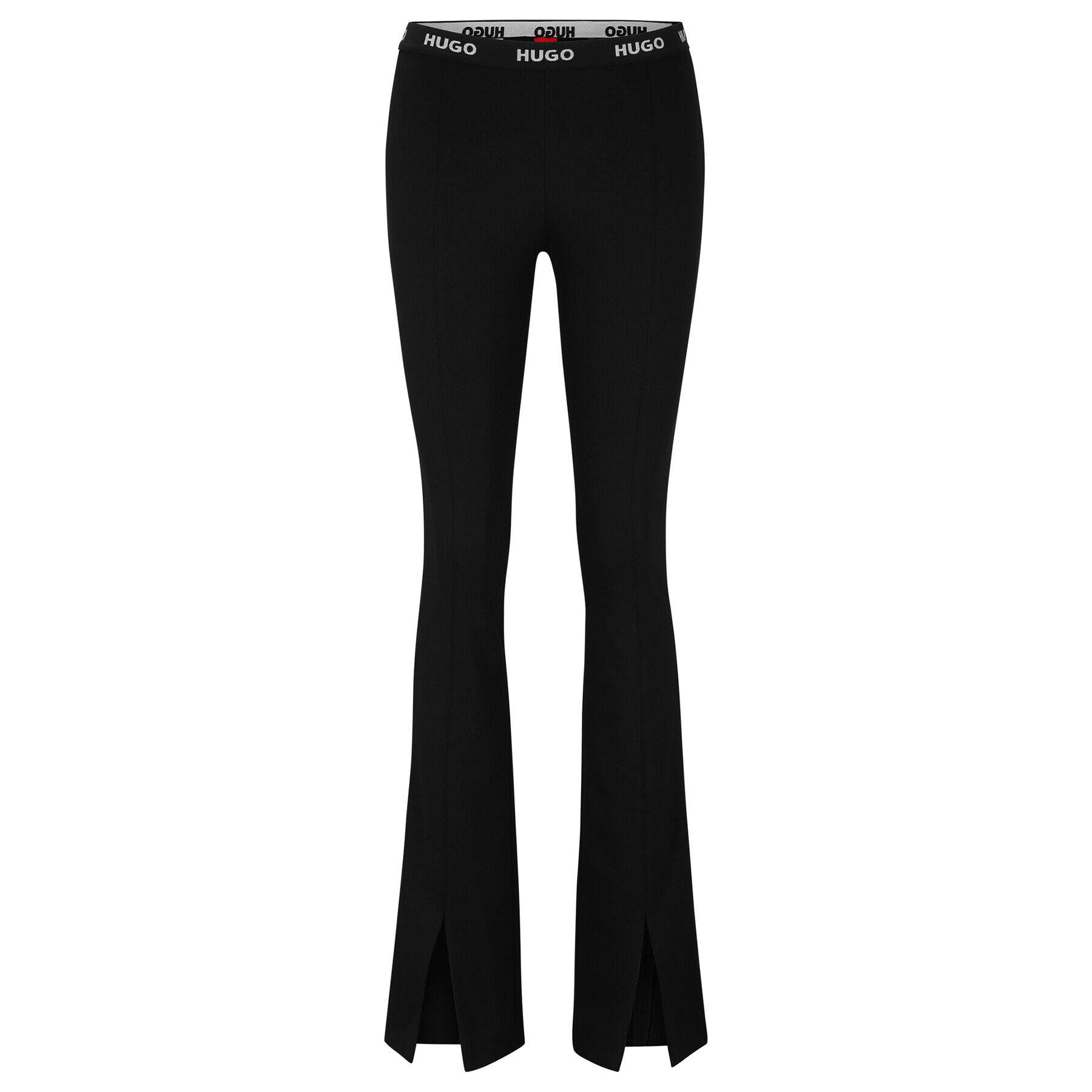 Hugo Pantaloni din material Haskanna 50493781 Negru Slim Fit - Pled.ro