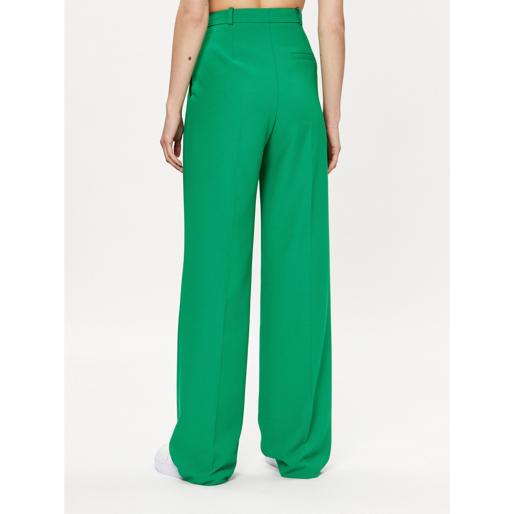 Hugo Pantaloni din material Havira 50489247 Verde Relaxed Fit - Pled.ro