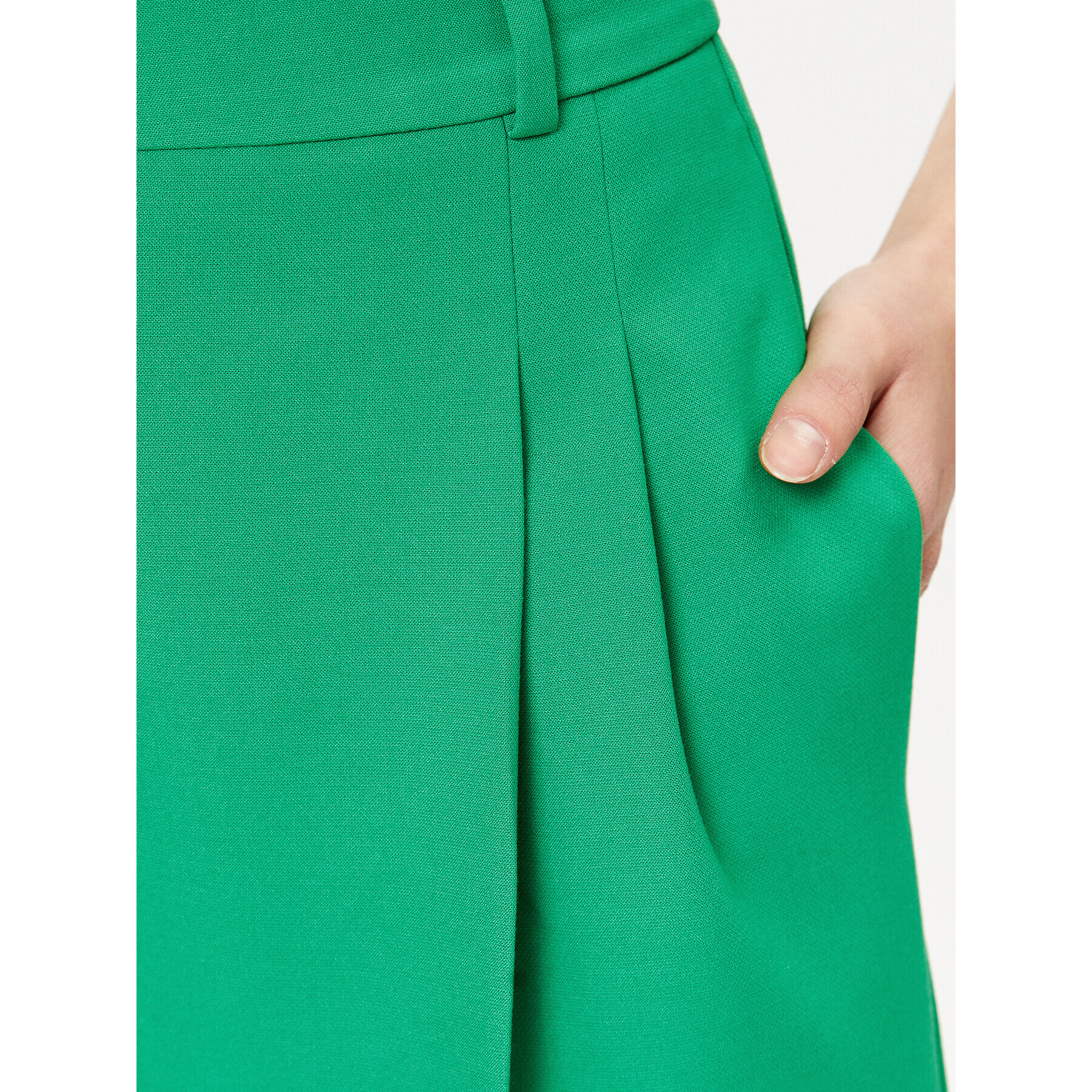 Hugo Pantaloni din material Havira 50489247 Verde Relaxed Fit - Pled.ro