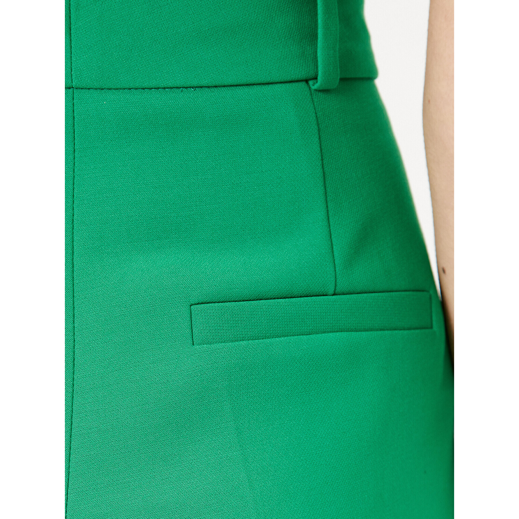 Hugo Pantaloni din material Havira 50489247 Verde Relaxed Fit - Pled.ro