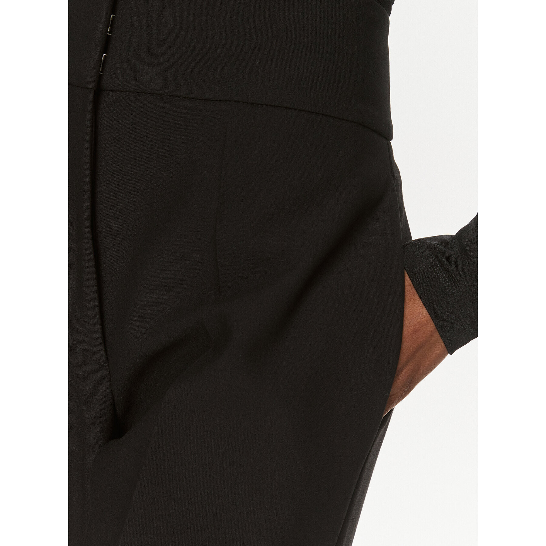 Hugo Pantaloni din material Himia 50508606 Negru Regular Fit - Pled.ro