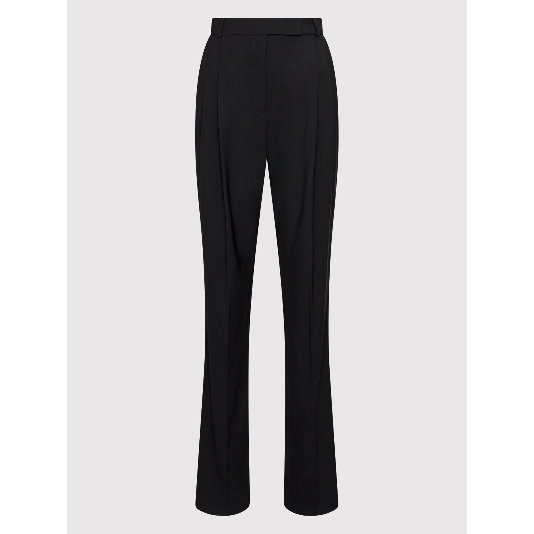 Hugo Pantaloni din material Hireza 50471221 Negru Regular Fit - Pled.ro