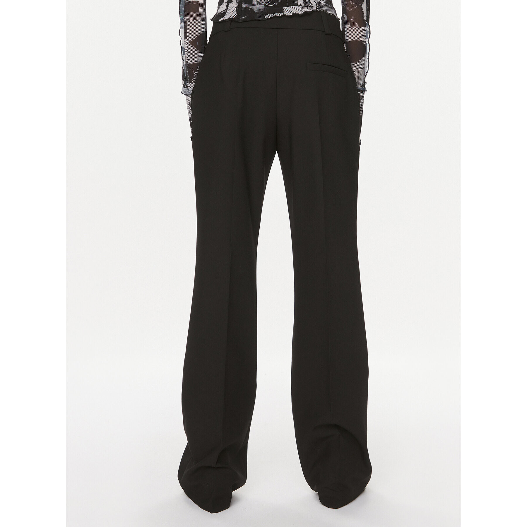 Hugo Pantaloni din material Hovani 50482091 Negru Regular Fit - Pled.ro