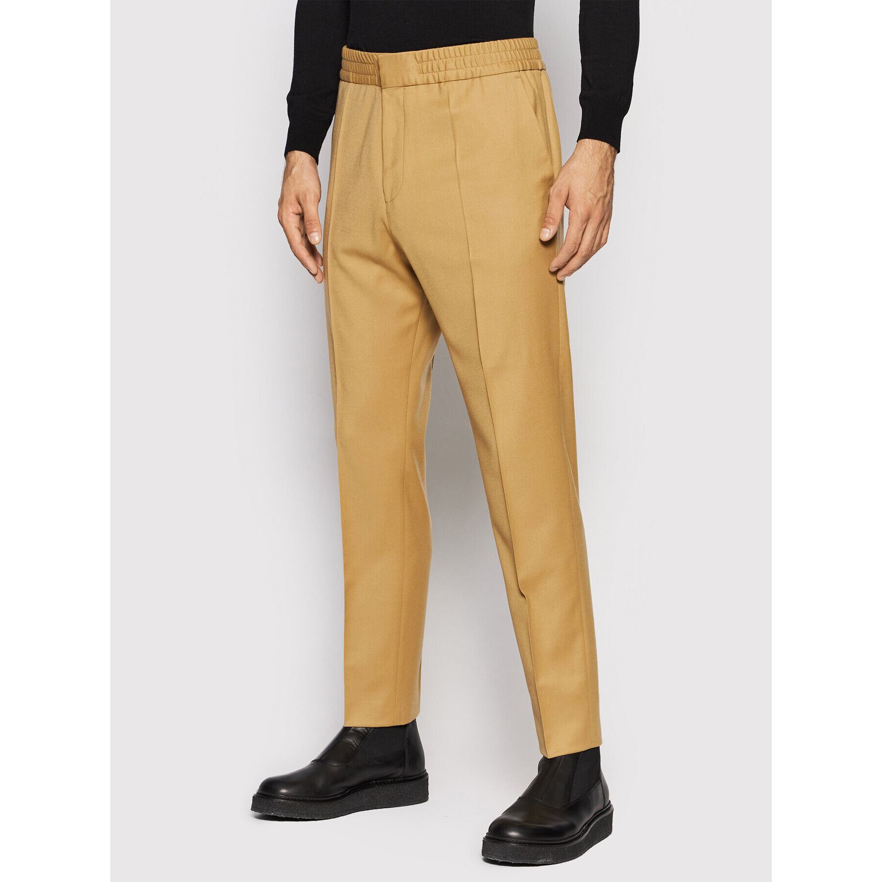 Hugo Pantaloni din material Howard213 50459641 Maro Extra Slim Fit - Pled.ro